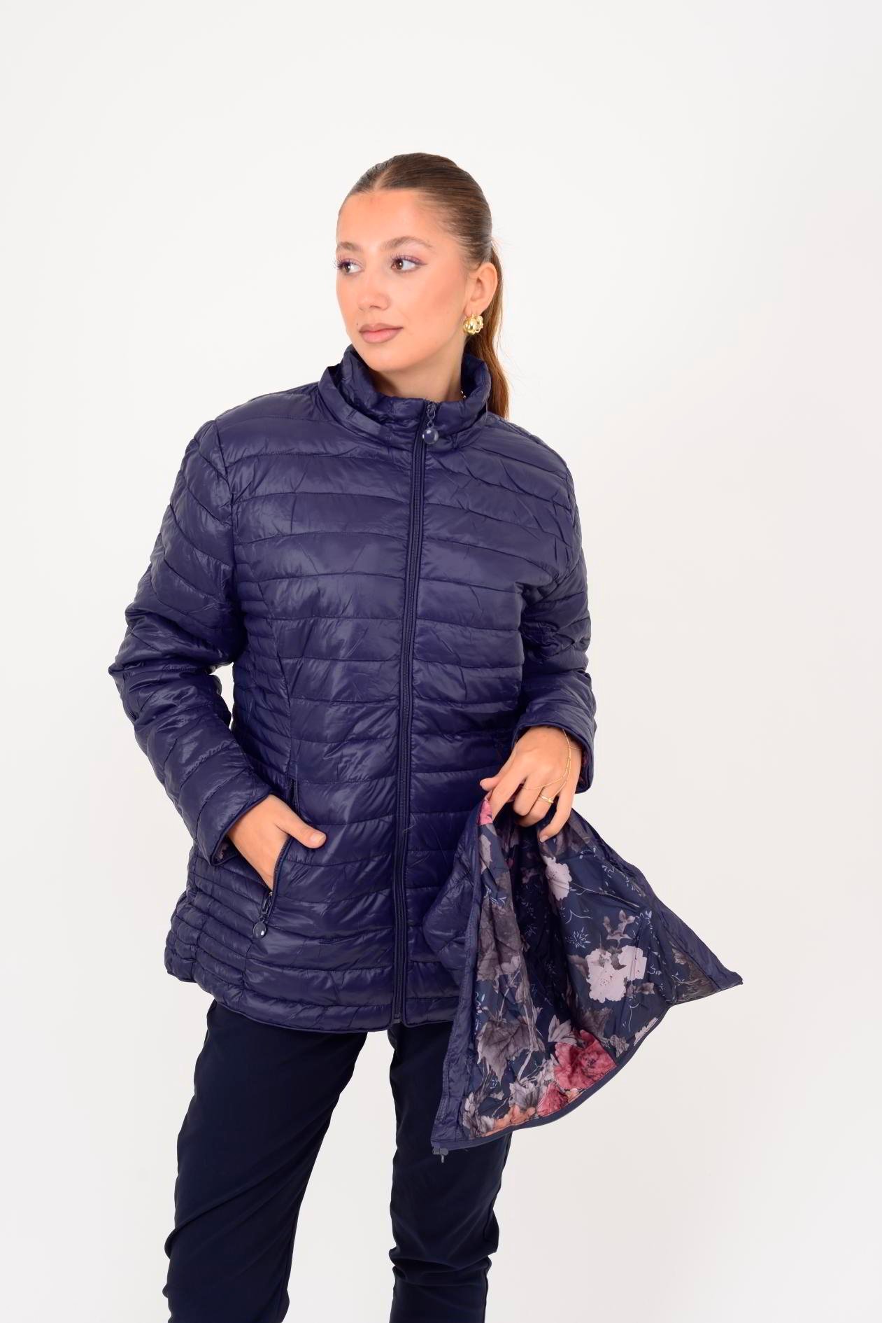 8960 ASTARI ÇİÇEK DESENLİ KAPİTONE MONT