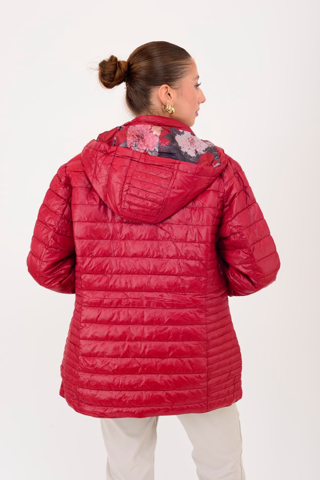 8960 ASTARI ÇİÇEK DESENLİ KAPİTONE MONT