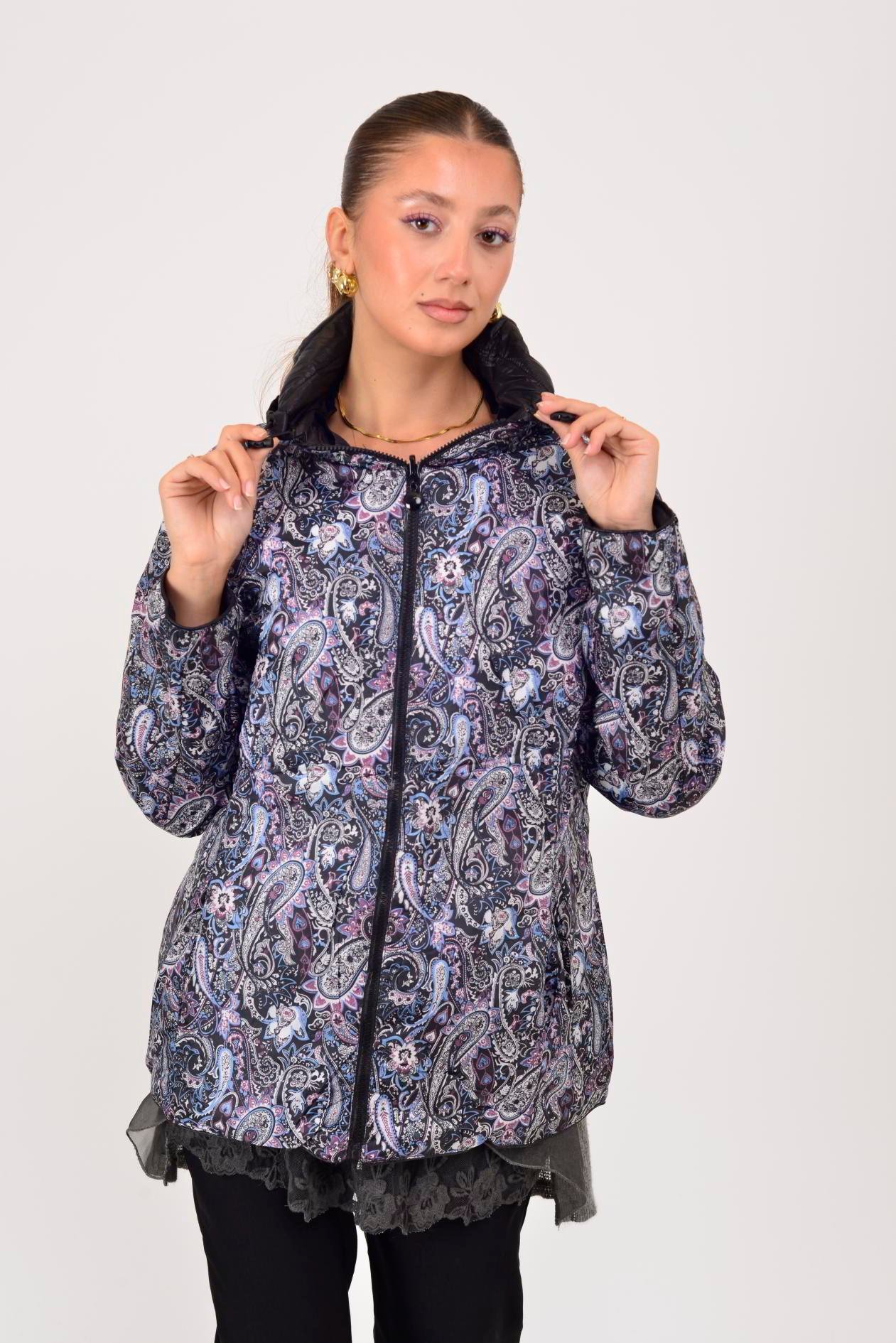 8963 TWIN ÇİFT TARAFLI KAPİTONE MONT