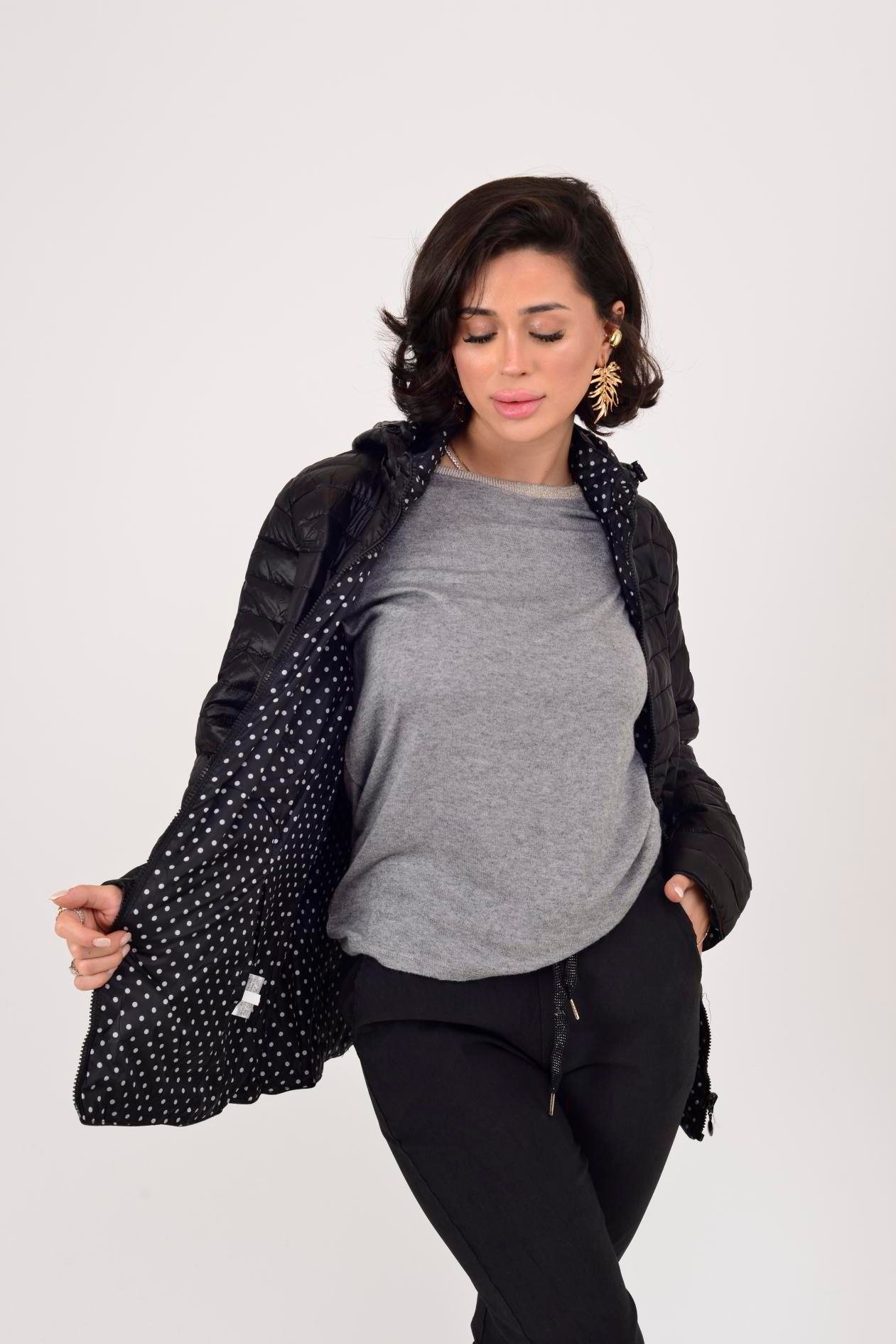 8966 TWIN PANTİYELİ ÇİFT TARAFLI KAPİTONE MONT