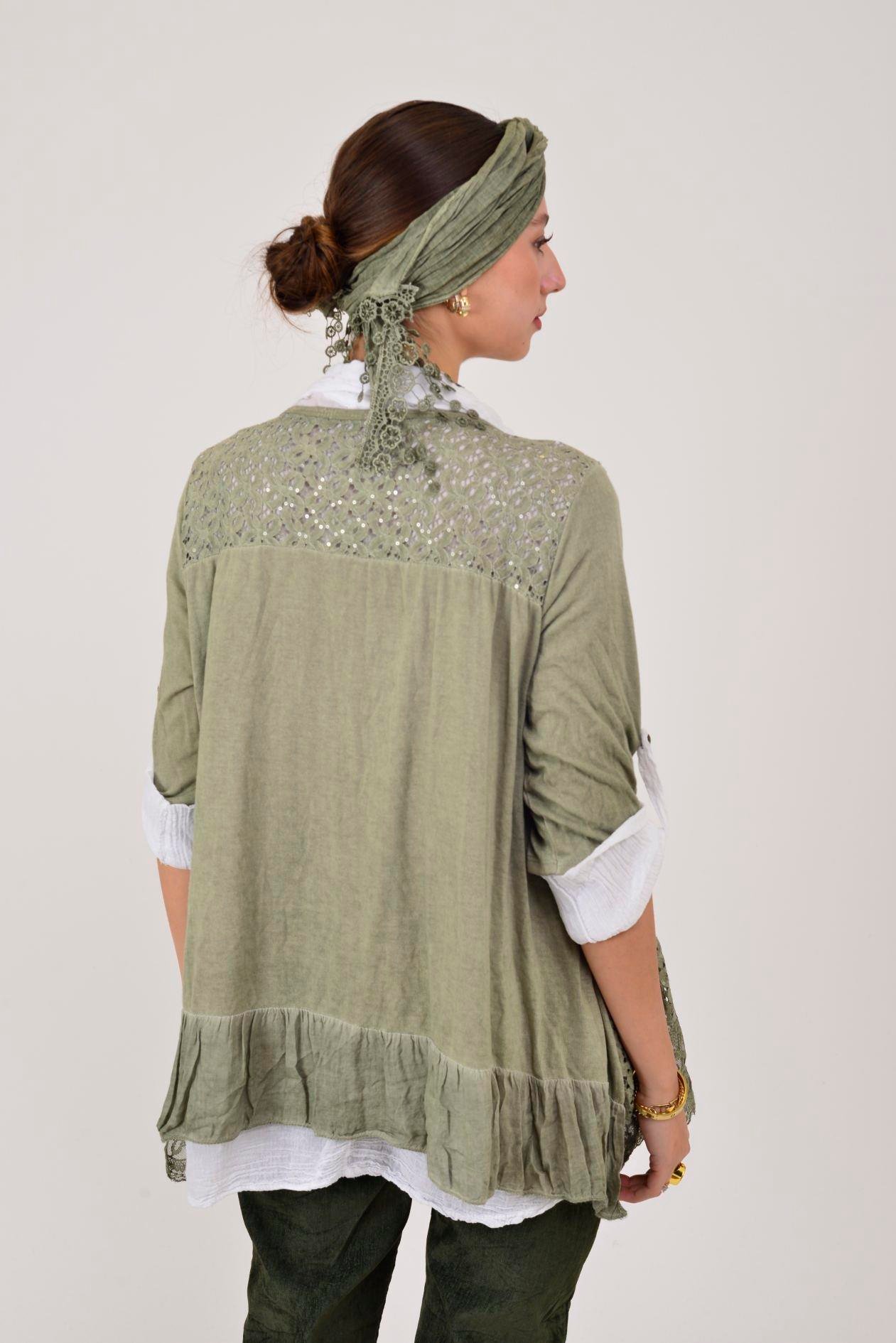 9039 ŞAL DETAYLI 2Lİ BLUZ