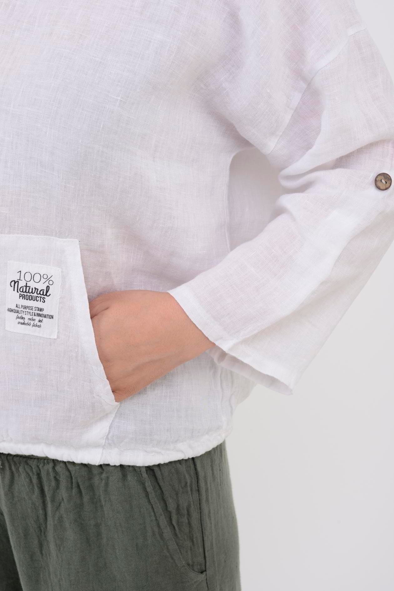9904 KAPÜŞONLU KISA KETEN SWEAT