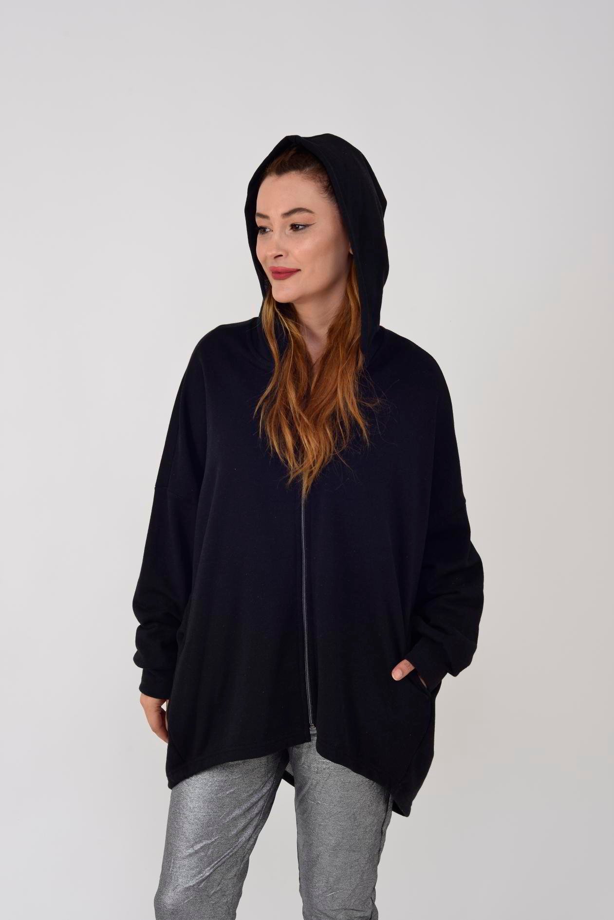 AJ23-1 FERMUAR DETAYLI SWEATSHIRT