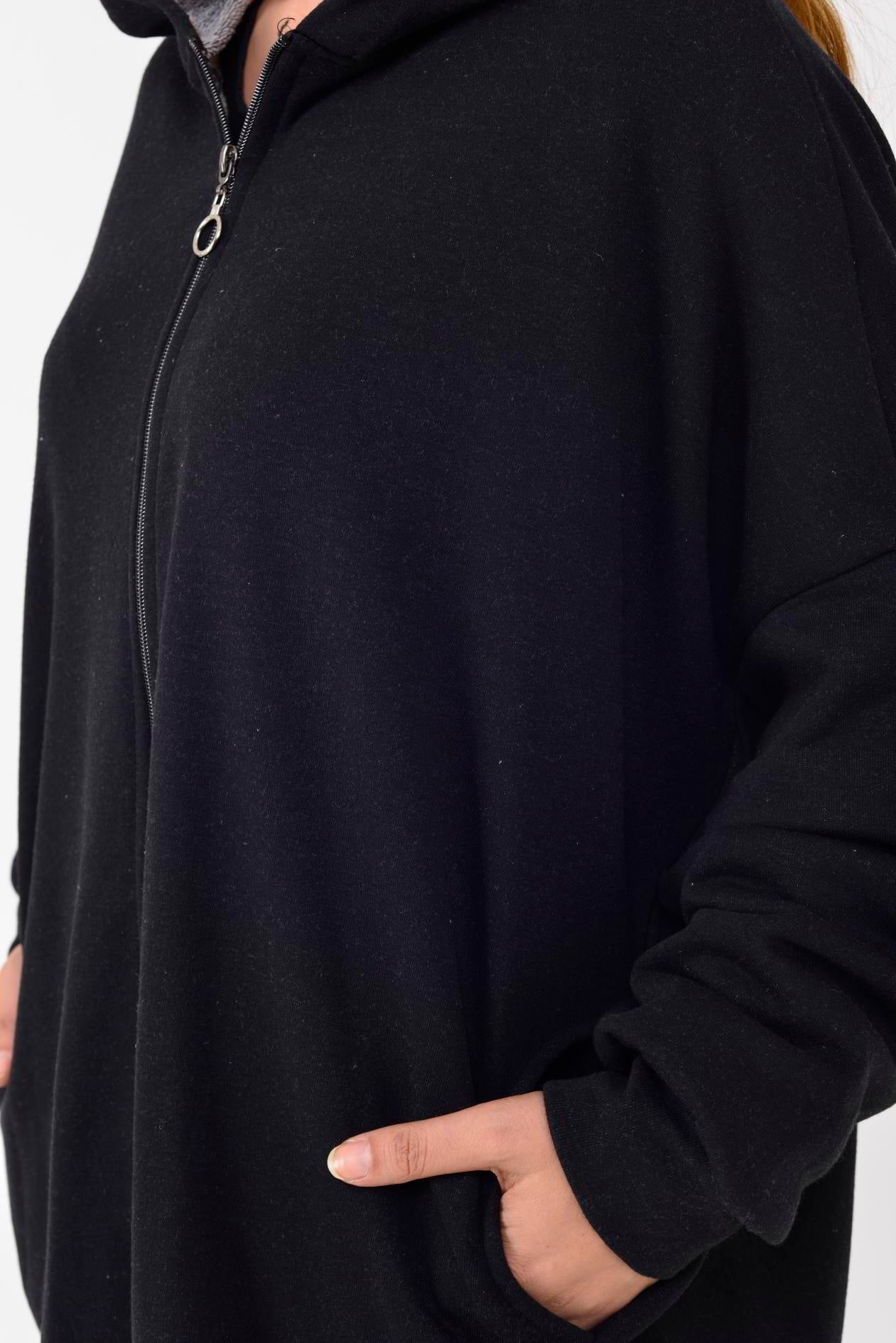 AJ23-1 FERMUAR DETAYLI SWEATSHIRT