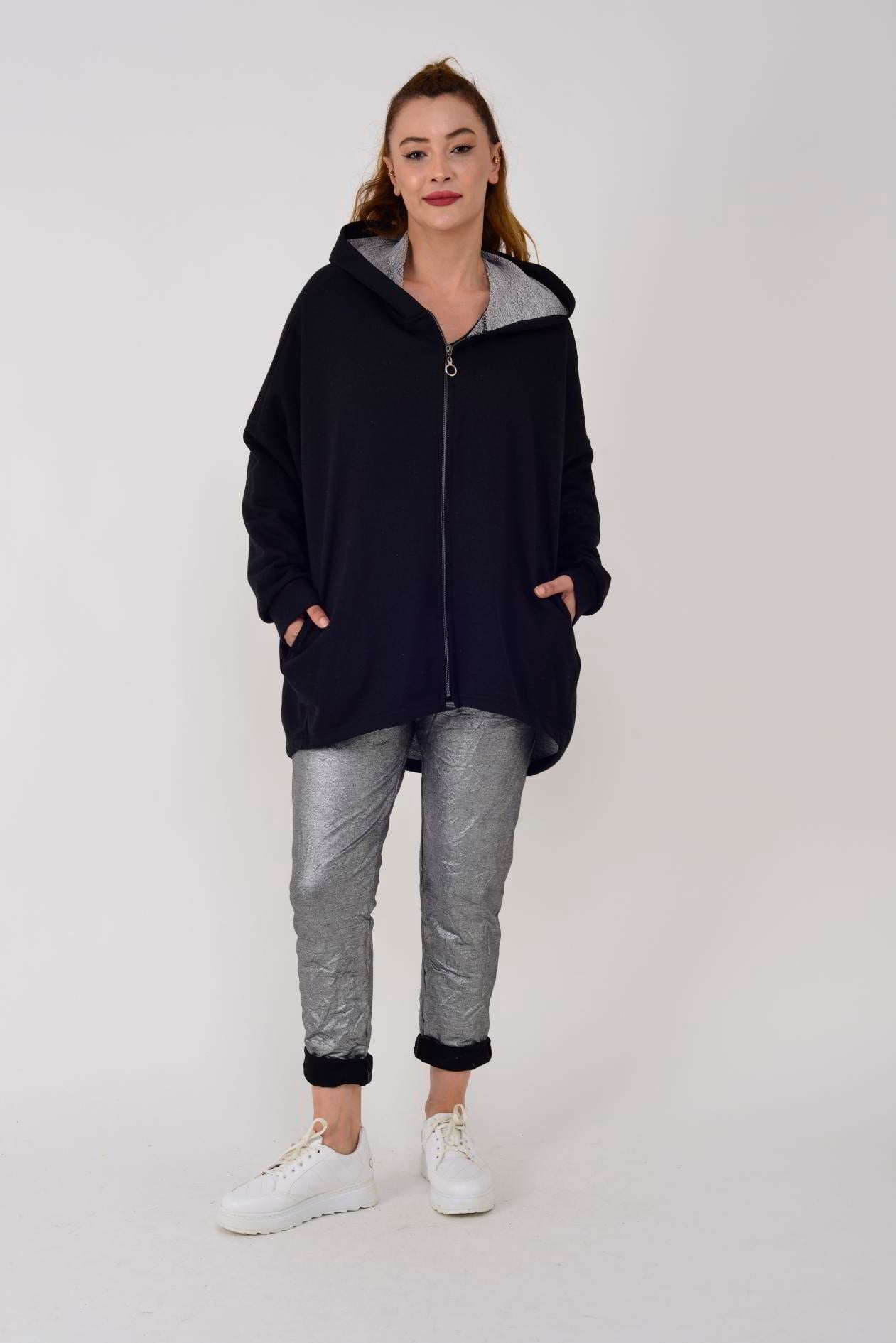 AJ23-1 FERMUAR DETAYLI SWEATSHIRT