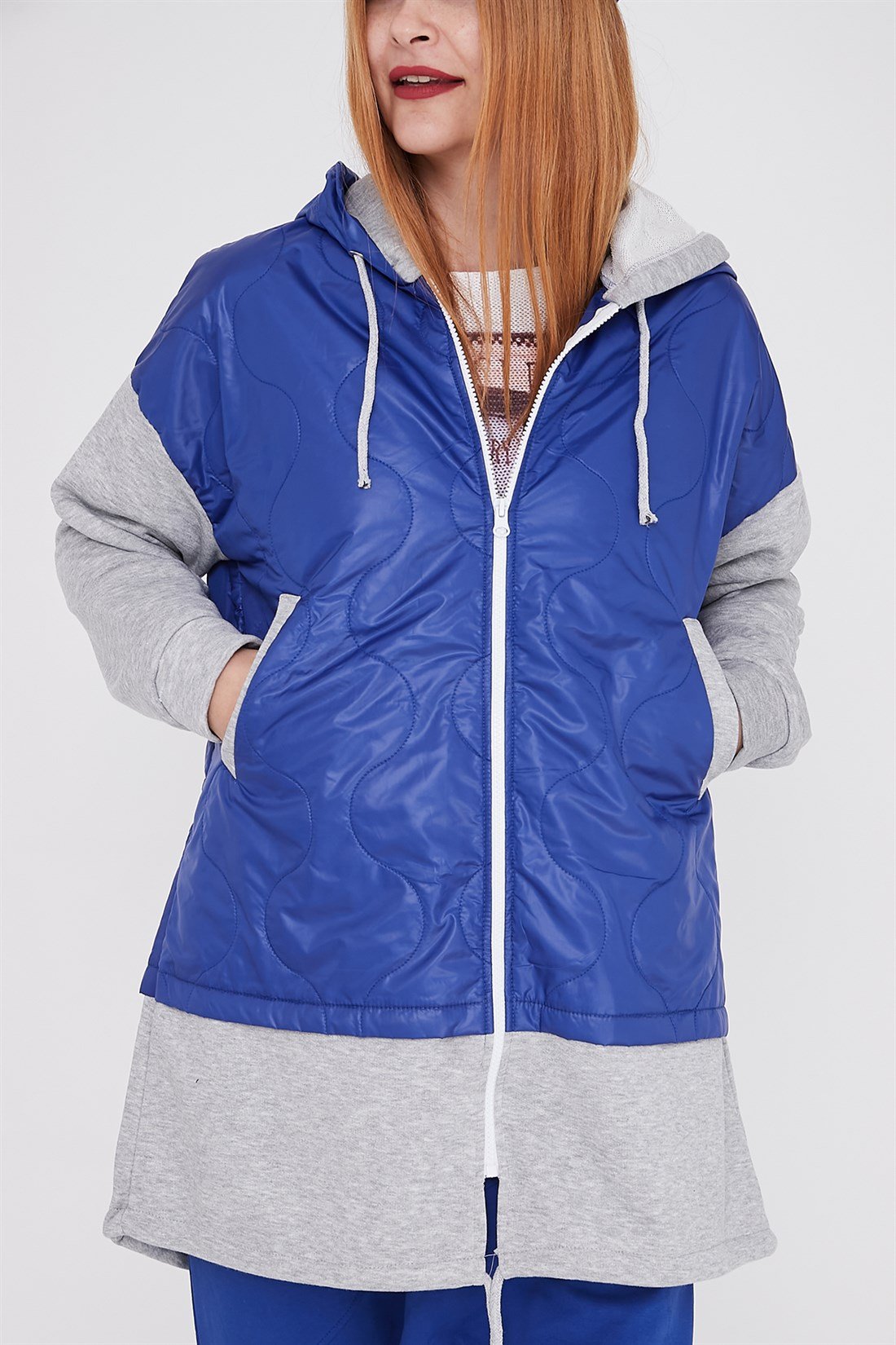 AN10291 SWEAT DETAY KAPİTONE MONT