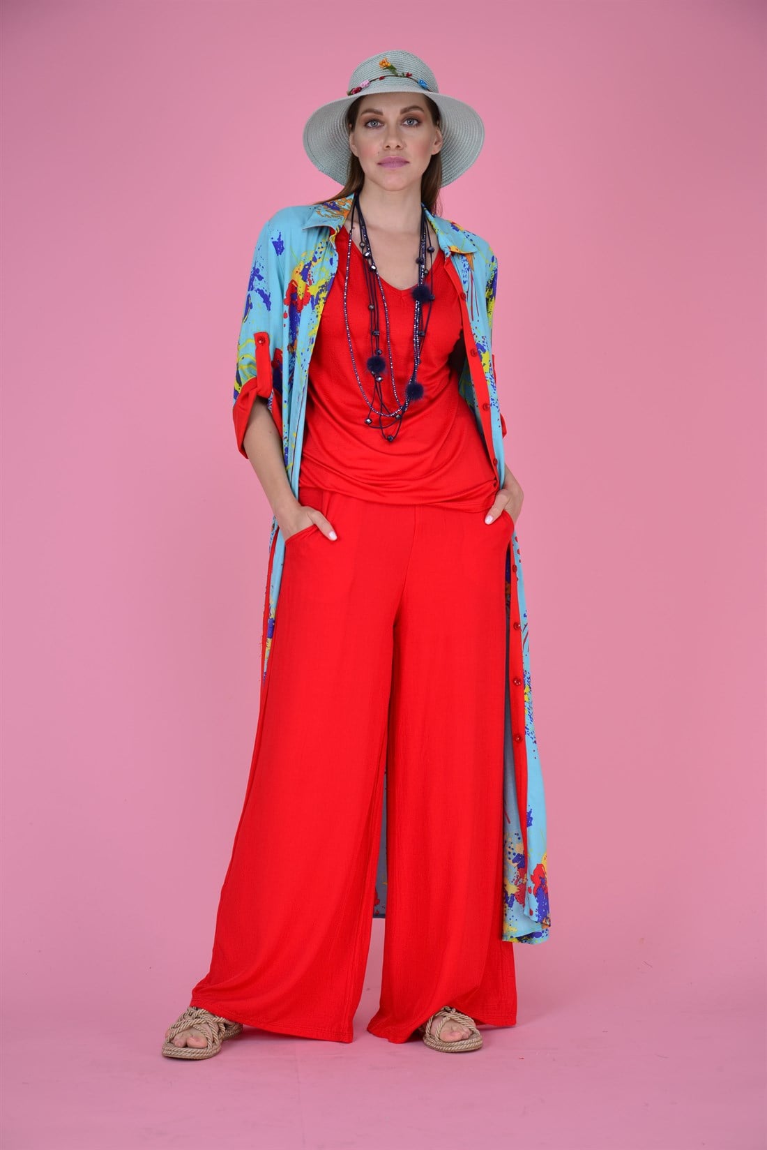 AN10353 BUİKA VİSKON PANTOLON