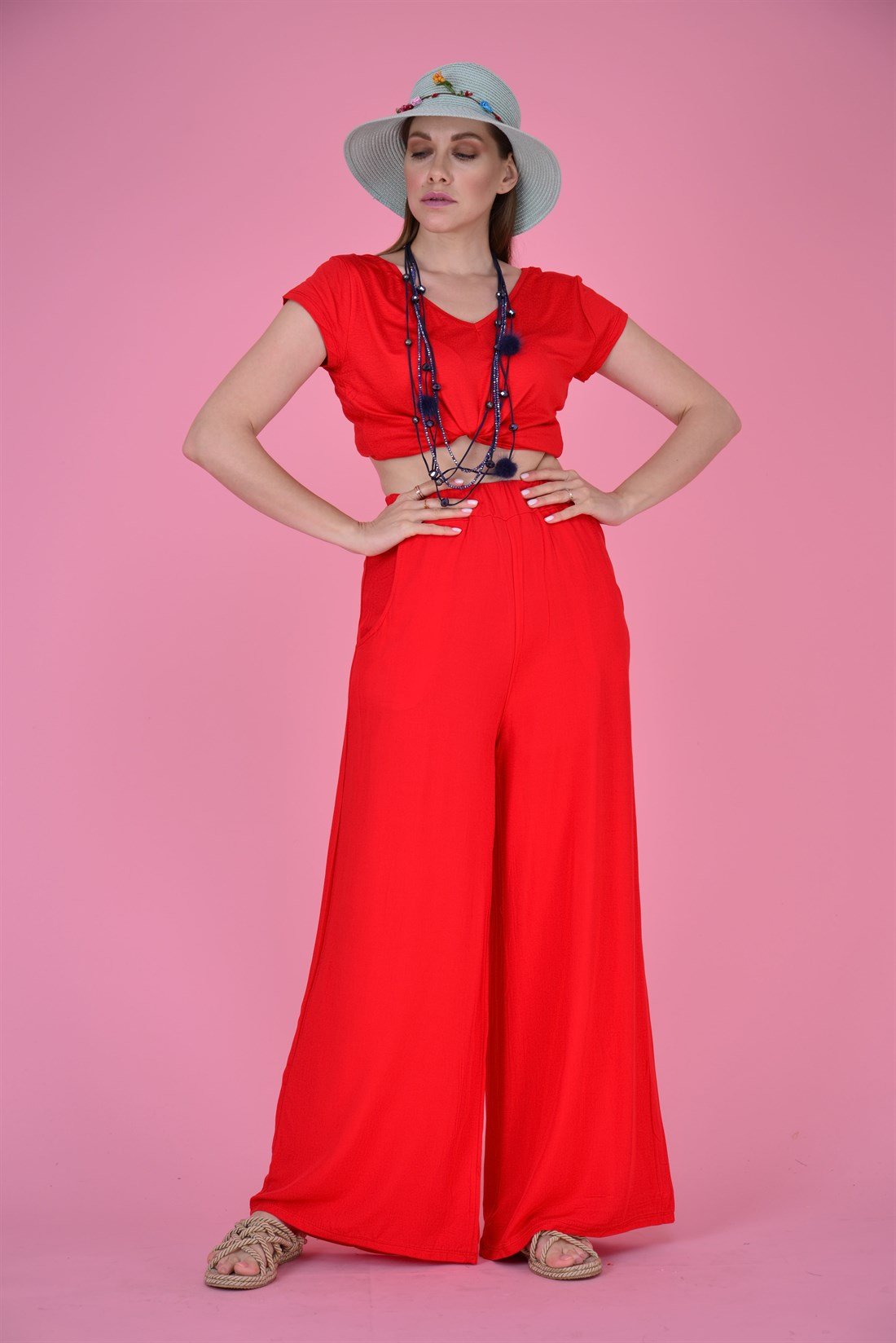 AN10353 BUİKA VİSKON PANTOLON