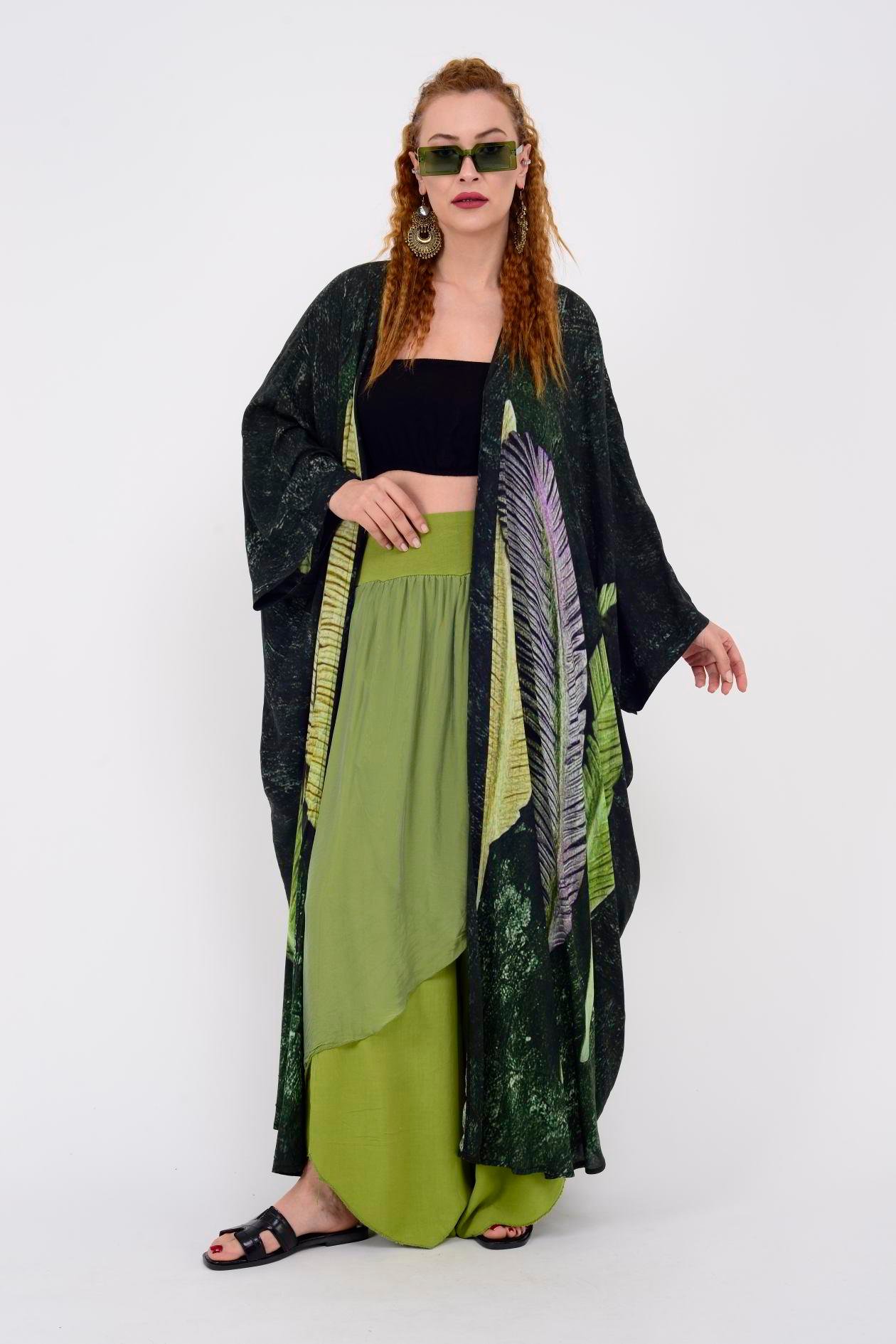 AN10413 FEATHER KİMONO