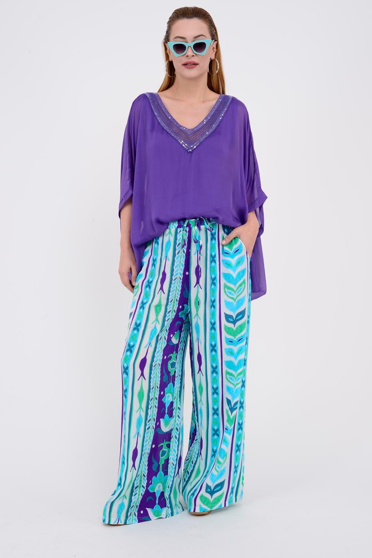 AN10511 A6213 BLOOM VİSKON PANTOLON