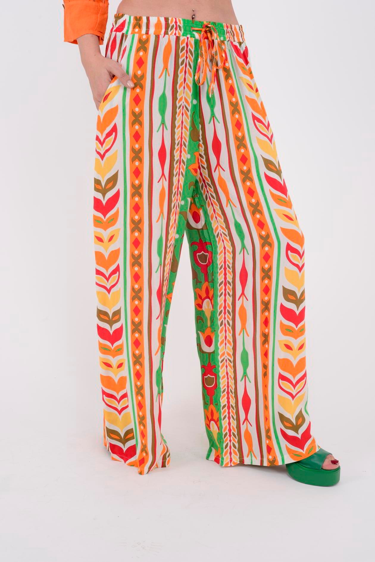 AN10511 A6213 BLOOM VİSKON PANTOLON
