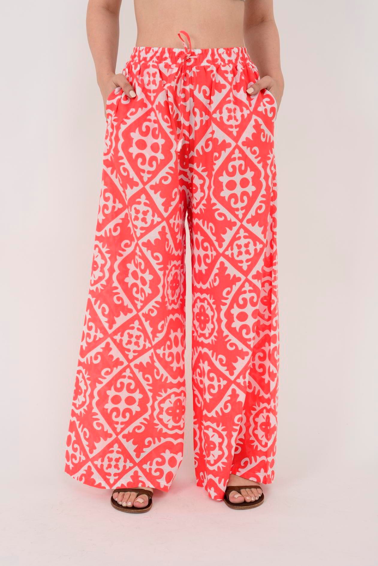 AN10511 MARIN BELİ LASTİKLİ PANTOLON