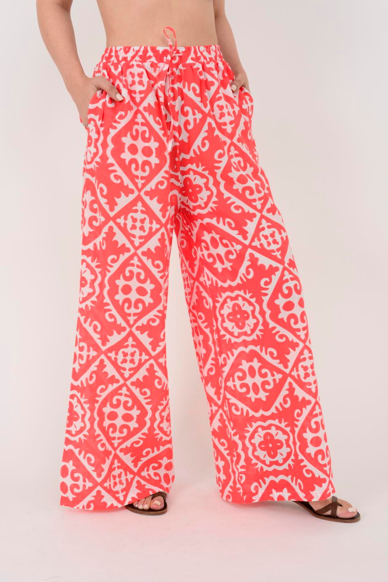 AN10511 MARIN BELİ LASTİKLİ PANTOLON