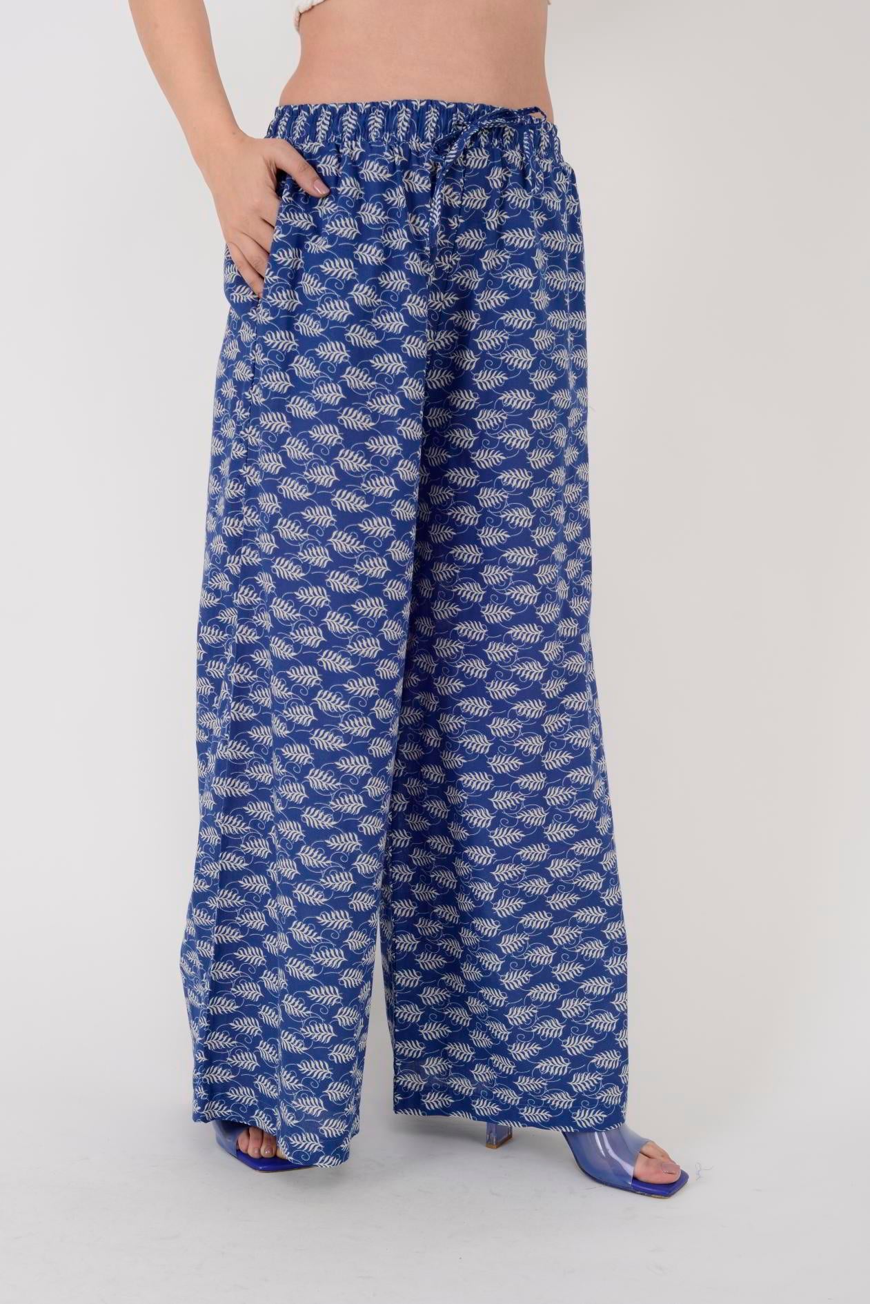 AN10511 MARIN BELİ LASTİKLİ PANTOLON