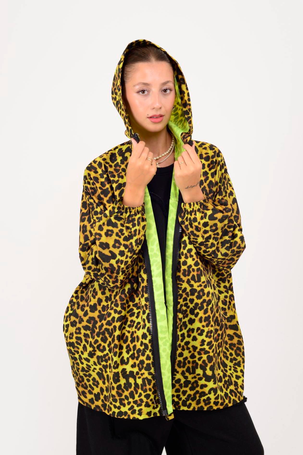 AN10560 LEOPAR DESEN YAĞMURLUK