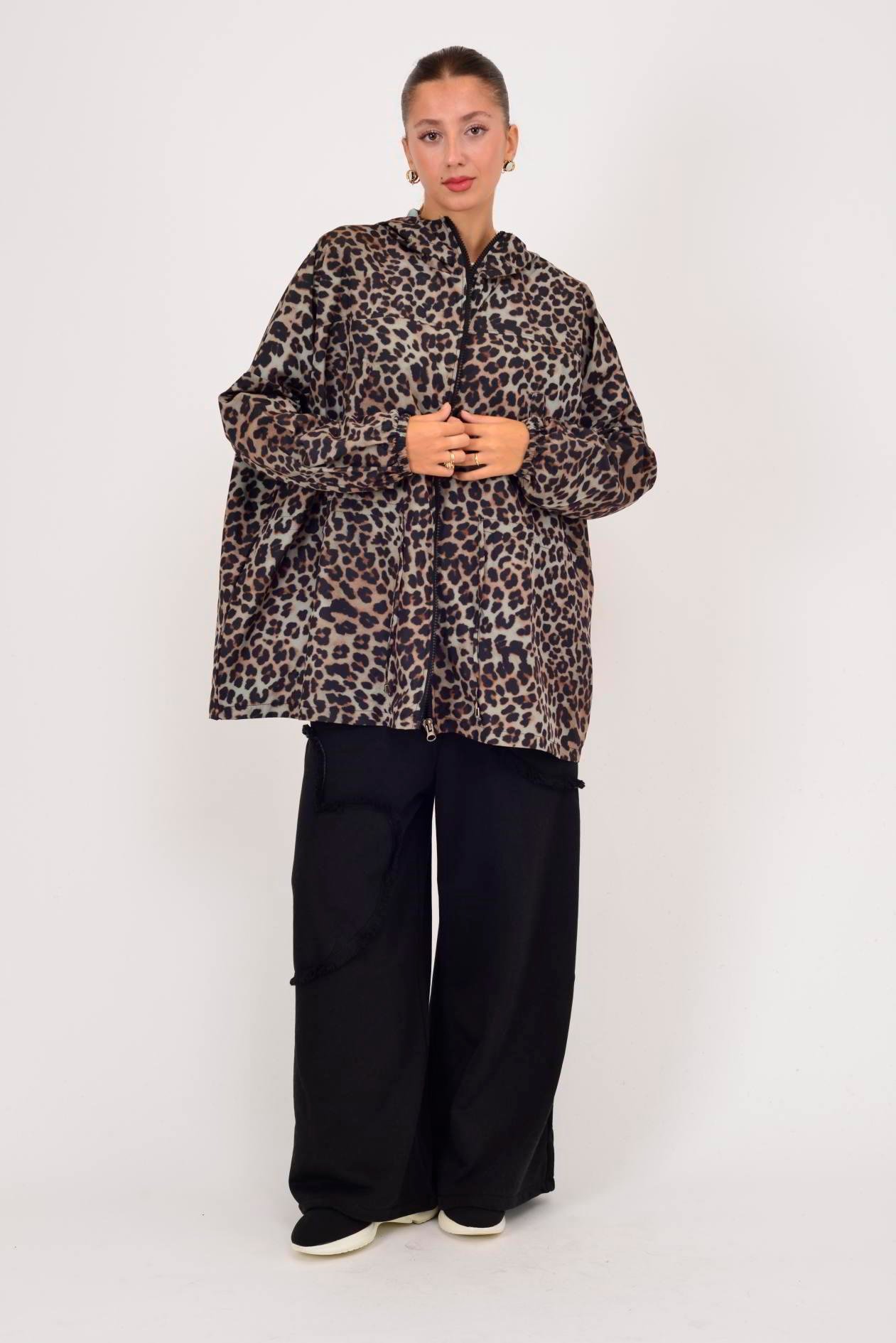 AN10560 LEOPAR DESEN YAĞMURLUK