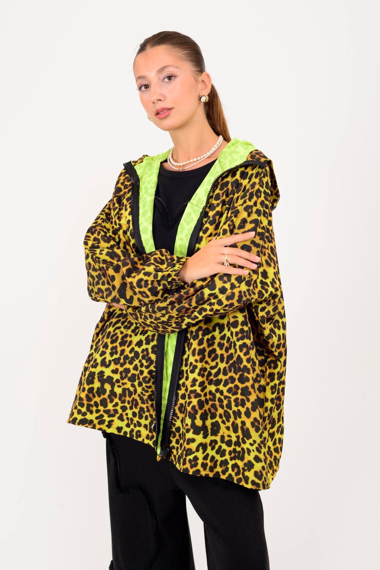 AN10560 LEOPAR DESEN YAĞMURLUK