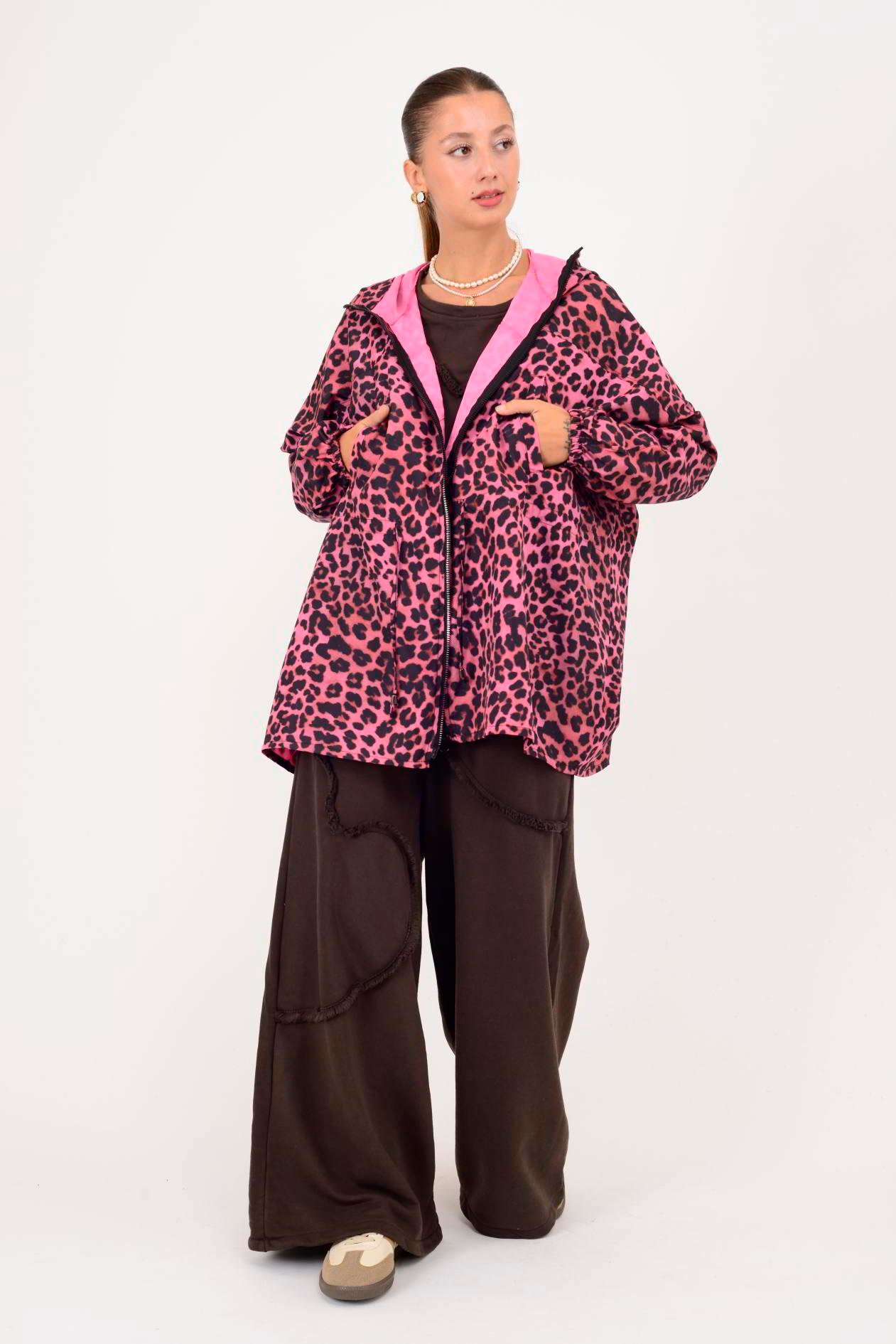 AN10560 LEOPAR DESEN YAĞMURLUK