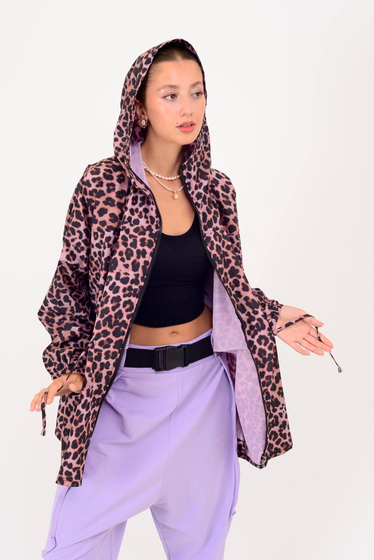 AN10560 LEOPAR DESEN YAĞMURLUK