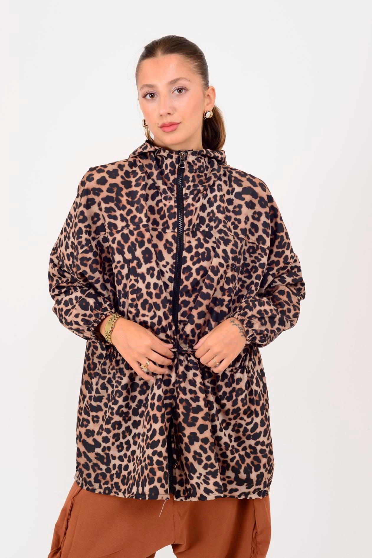AN10560 LEOPAR DESEN YAĞMURLUK