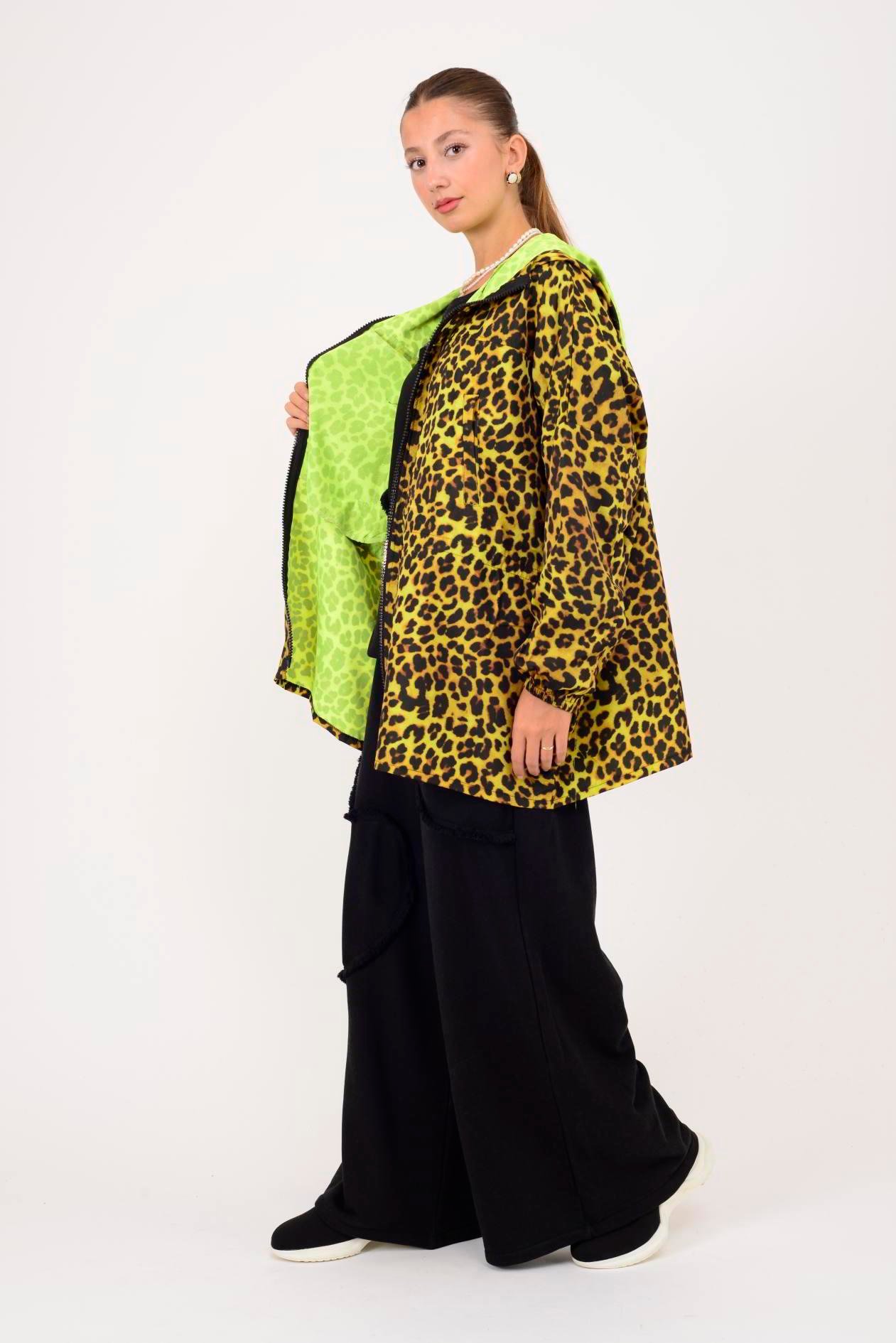 AN10560 LEOPAR DESEN YAĞMURLUK