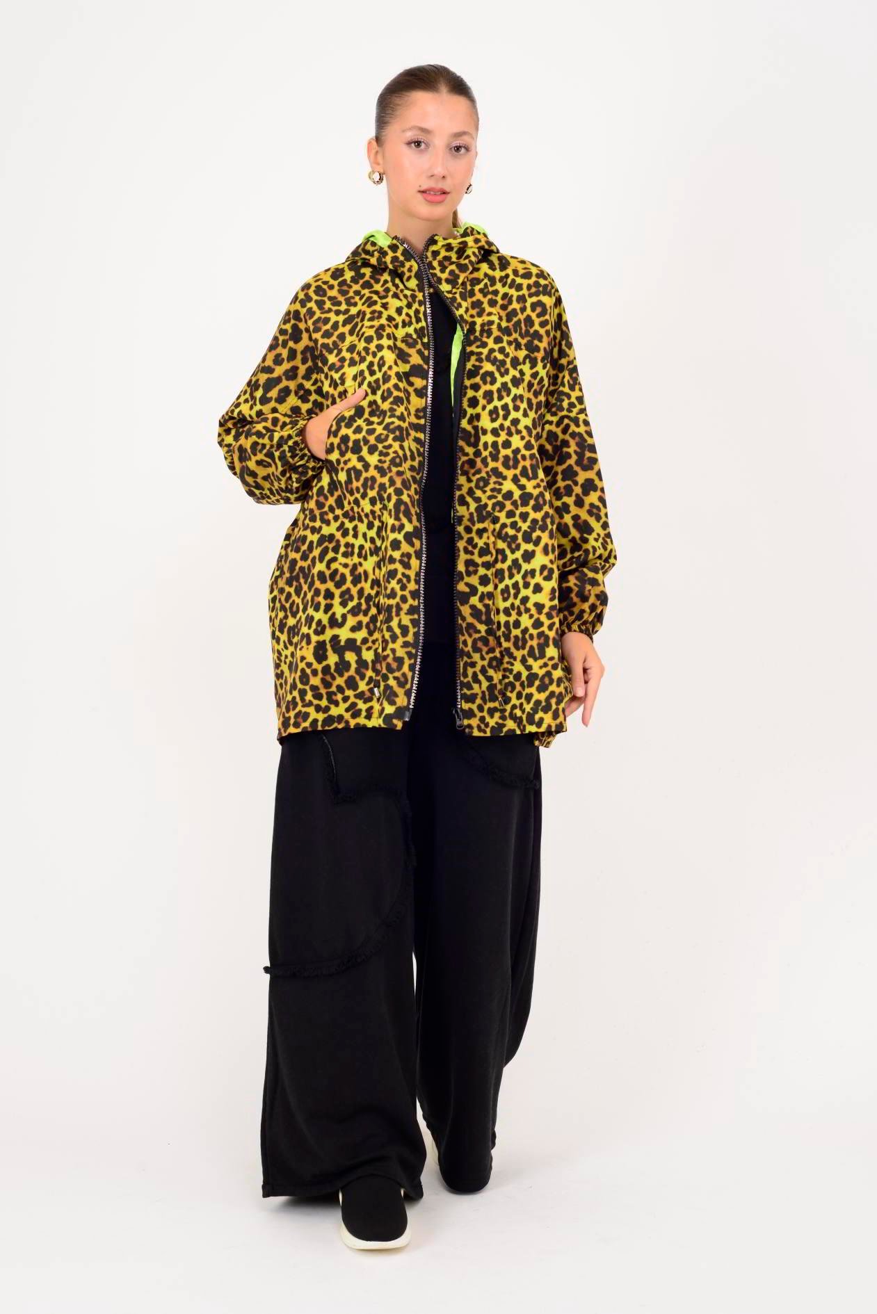 AN10560 LEOPAR DESEN YAĞMURLUK