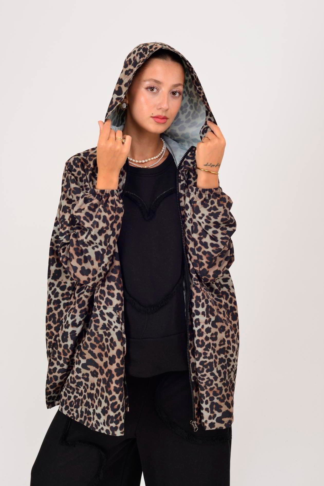 AN10560 LEOPAR DESEN YAĞMURLUK