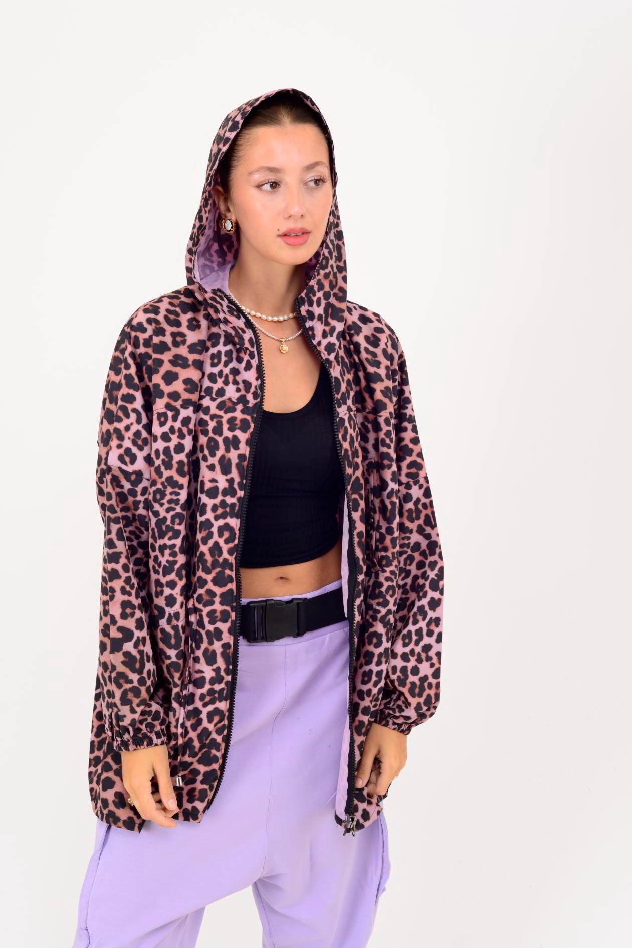 AN10560 LEOPAR DESEN YAĞMURLUK