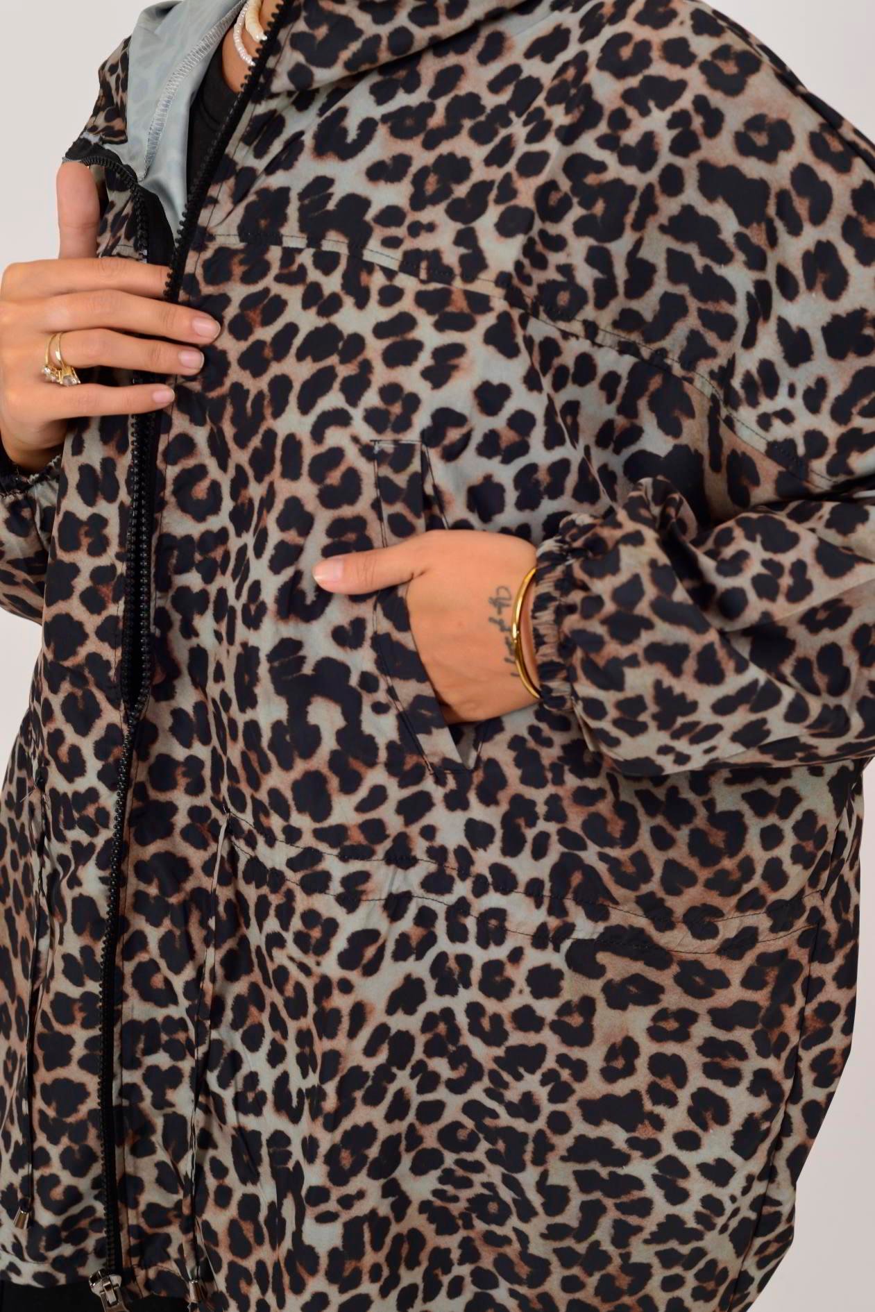 AN10560 LEOPAR DESEN YAĞMURLUK