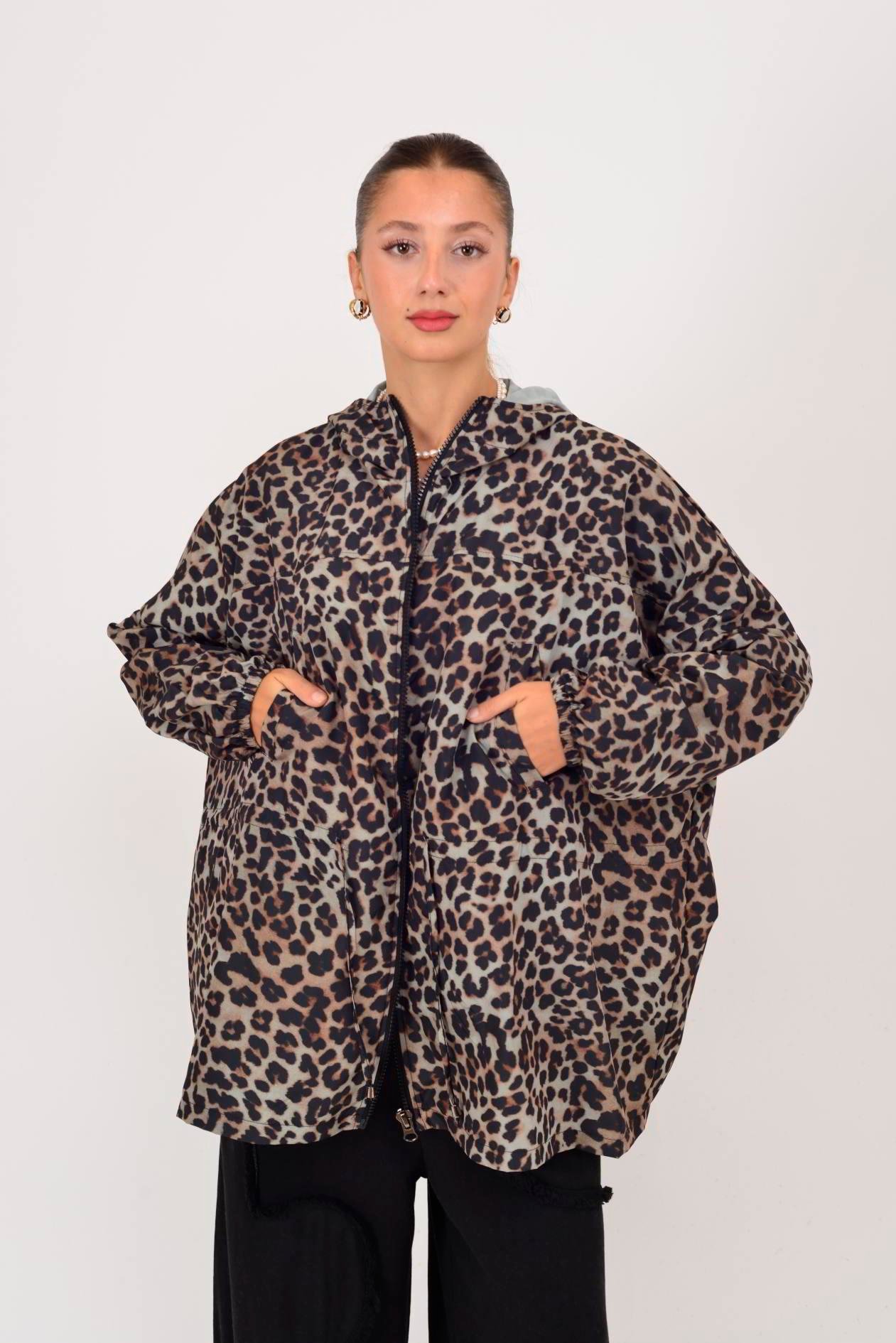 AN10560 LEOPAR DESEN YAĞMURLUK