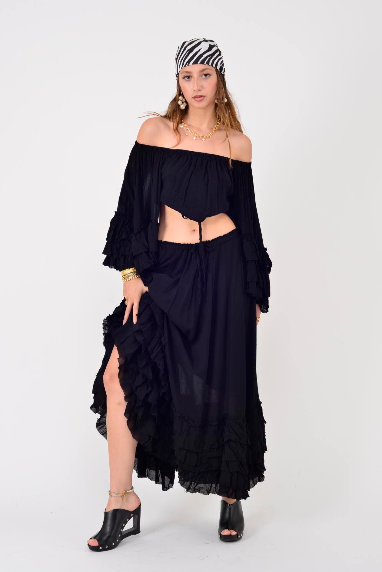 AN10589 FIRFIRLI İSPANYOL KOL HAM BOHEM TAKIM