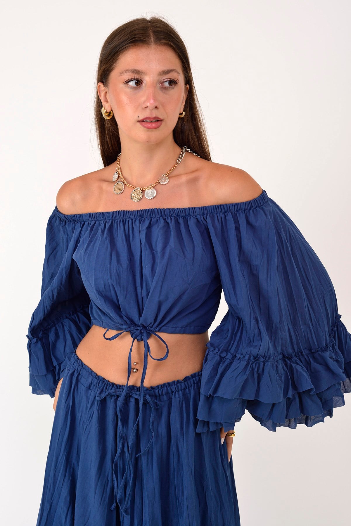 AN10589 MARIA İSPANYOL KOL HAM BOHEM TAKIM