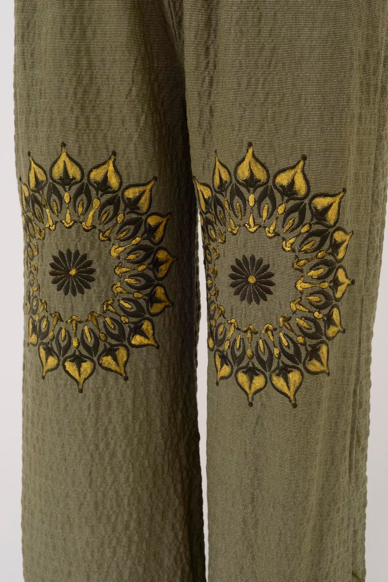 AN10624 MANDALA ÇİÇEK NAKIŞLI GOFRE BOHEM TAKIM