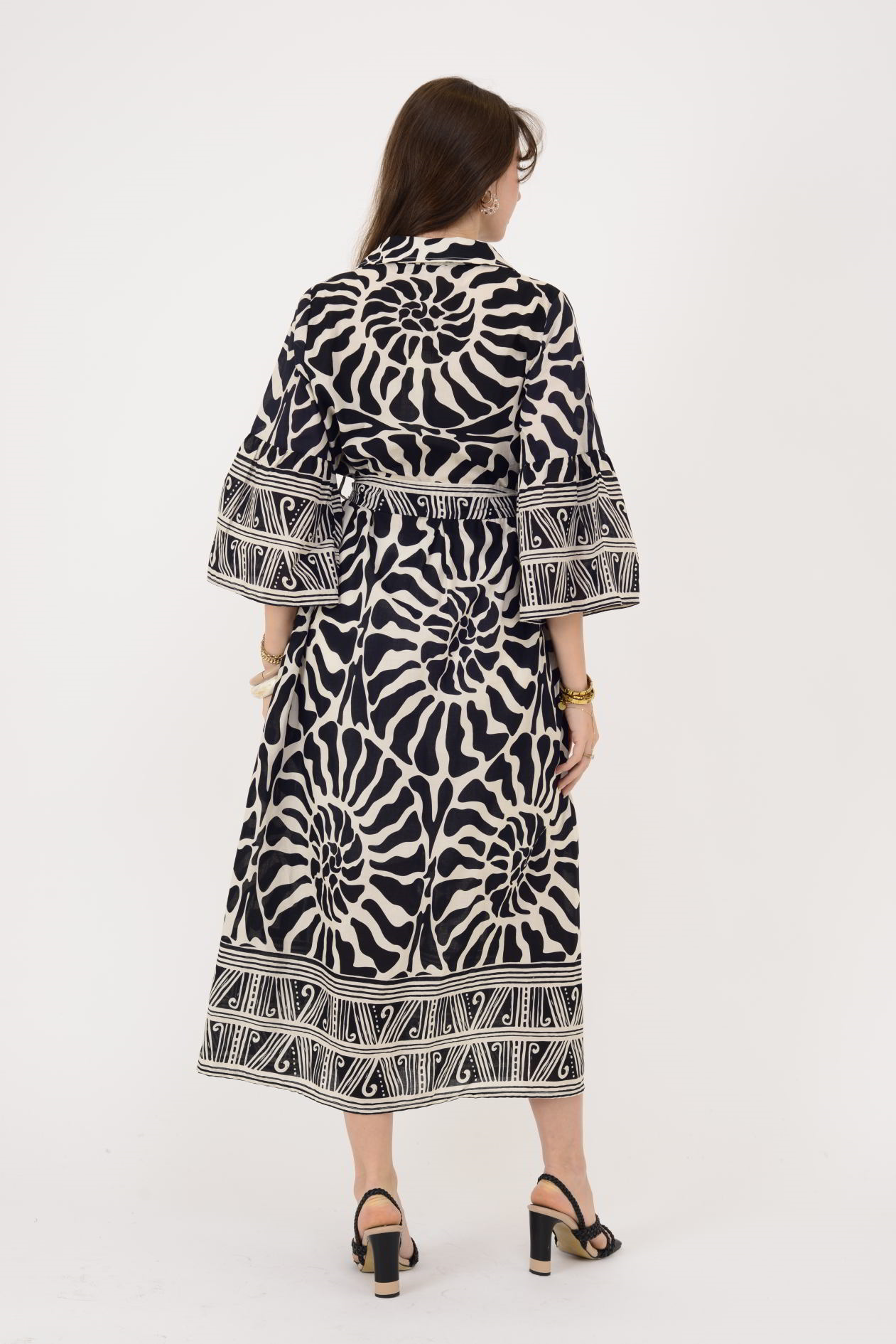 AN10645 MARIN KEMER DETAYLI GÖMLEK ELBİSE