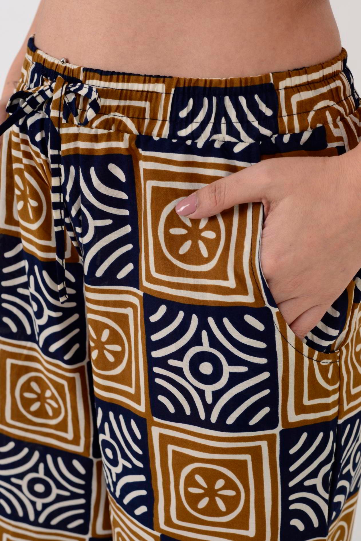 AN10667 MARIN GEOMETRİK DESEN 2'Lİ TAKIM