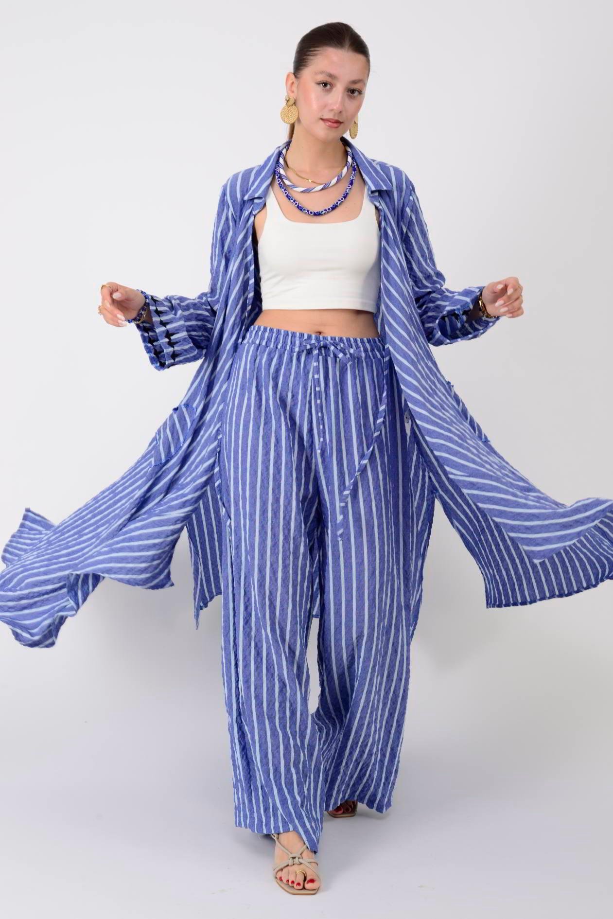 AN10676 TIGER ARKASI ZEYTİN DALI İŞLEMELİ 2'Lİ TAKIM