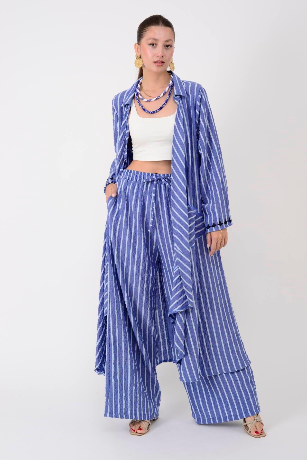 AN10676 TIGER ARKASI ZEYTİN DALI İŞLEMELİ 2'Lİ TAKIM