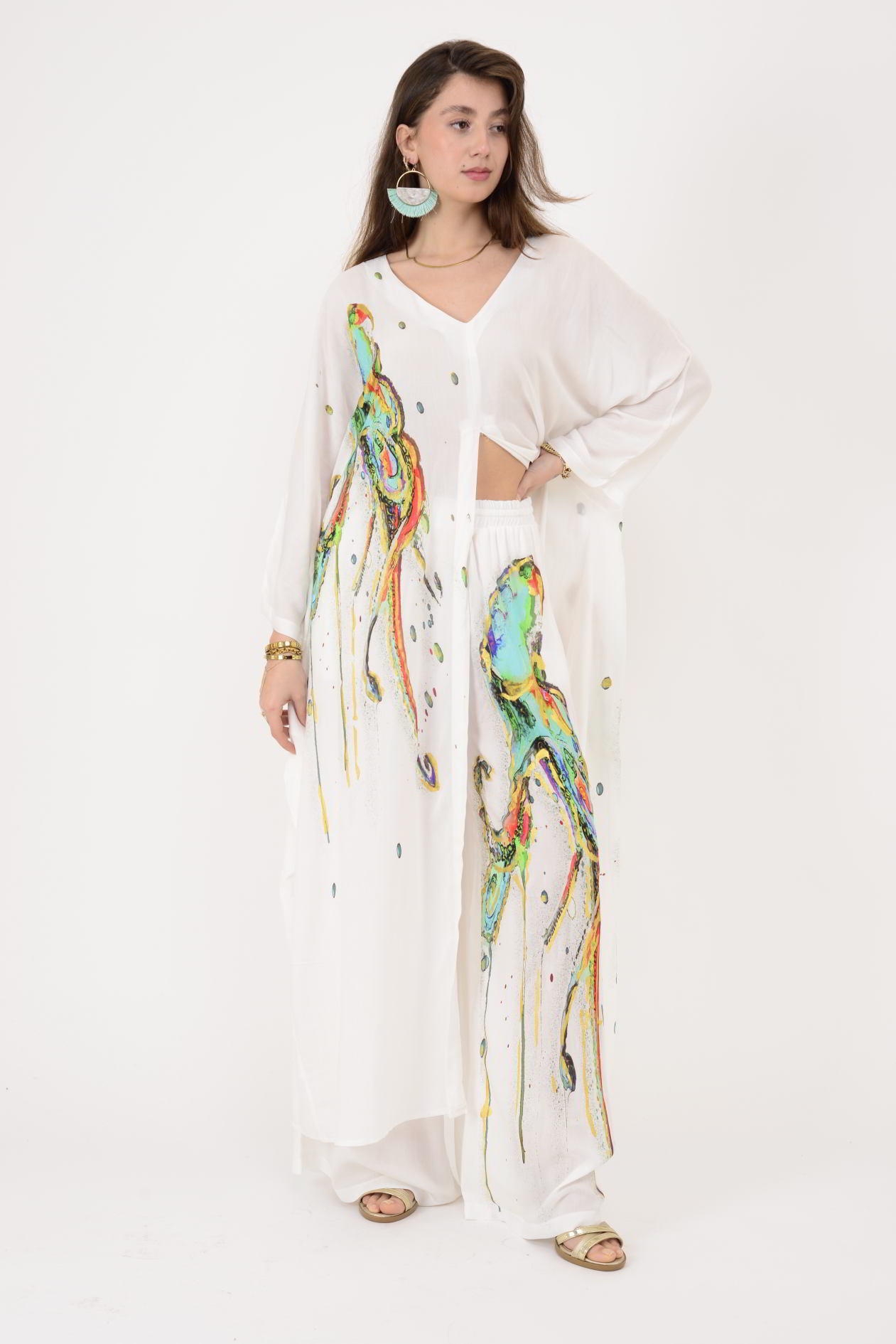 AN10712 AHTAPOT DESEN YALDIZ DETAYLI 2'Lİ TAKIM