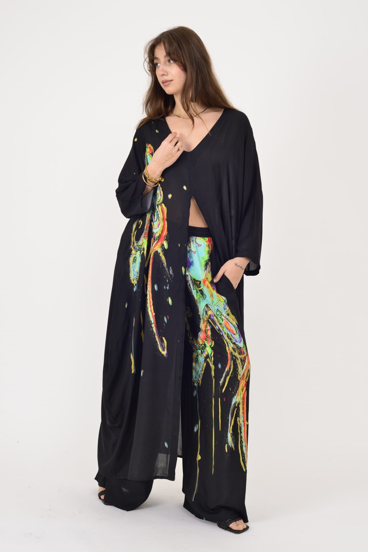 AN10712 AHTAPOT DESEN YALDIZ DETAYLI 2'Lİ TAKIM