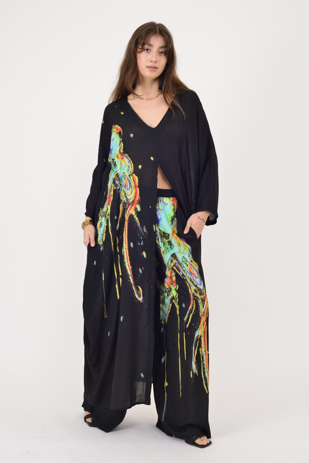 AN10712 AHTAPOT DESEN YALDIZ DETAYLI 2'Lİ TAKIM