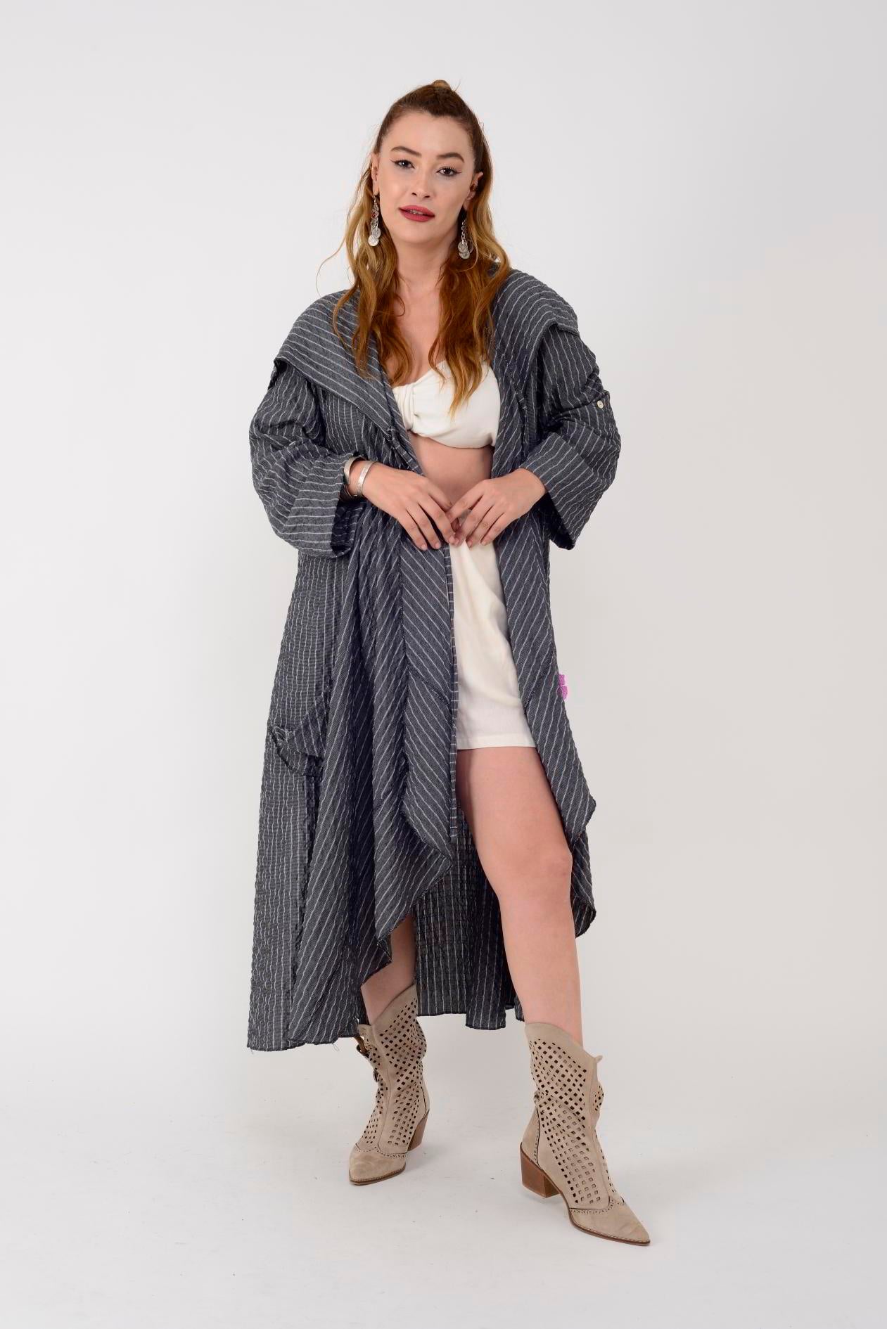 AN2104 CADI KAPÜŞONLU BOHO KAP