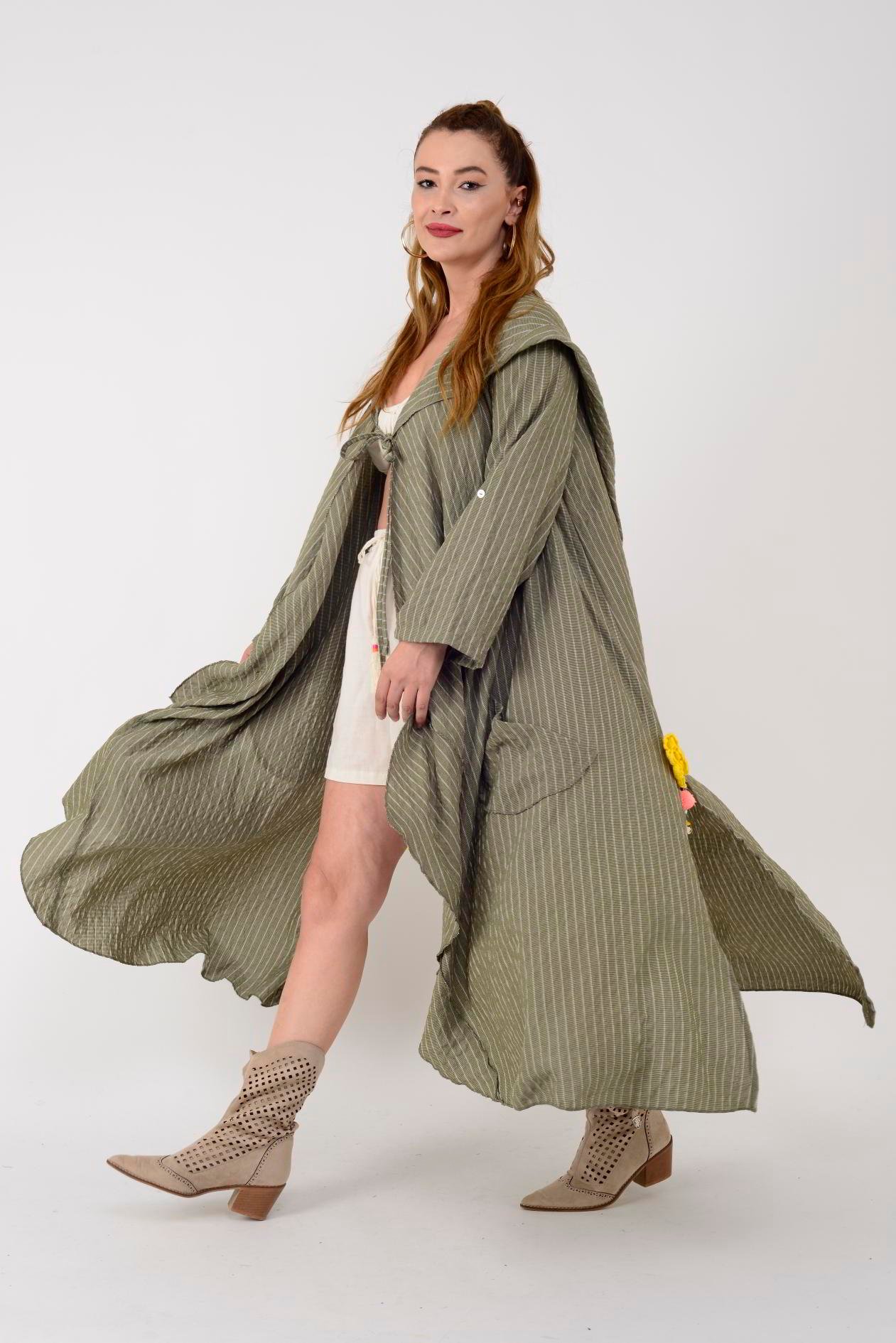 AN2104 CADI KAPÜŞONLU BOHO KAP