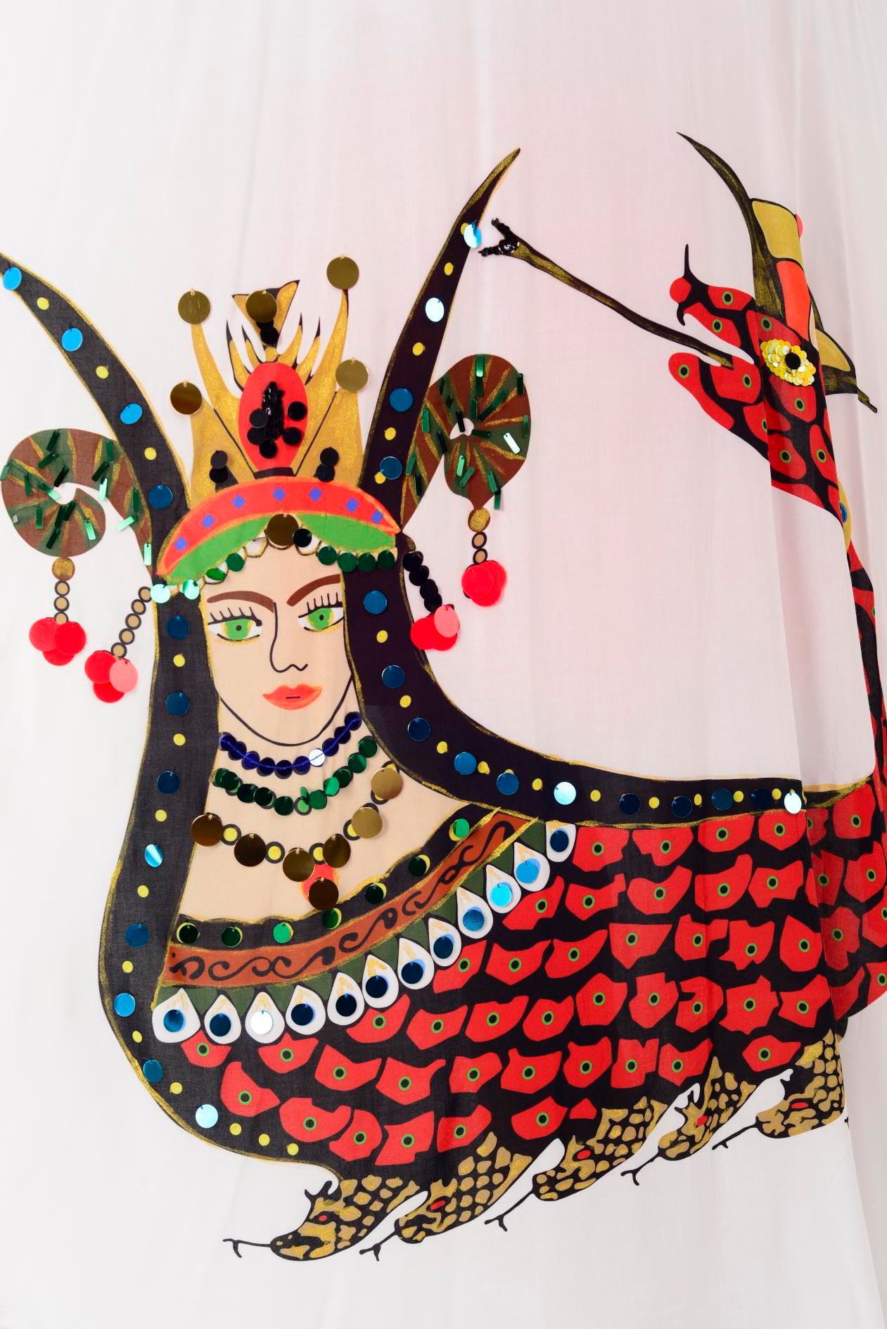 AN4013 PÜSKÜL DETAYLI ŞAHMARAN DESEN KİMONO