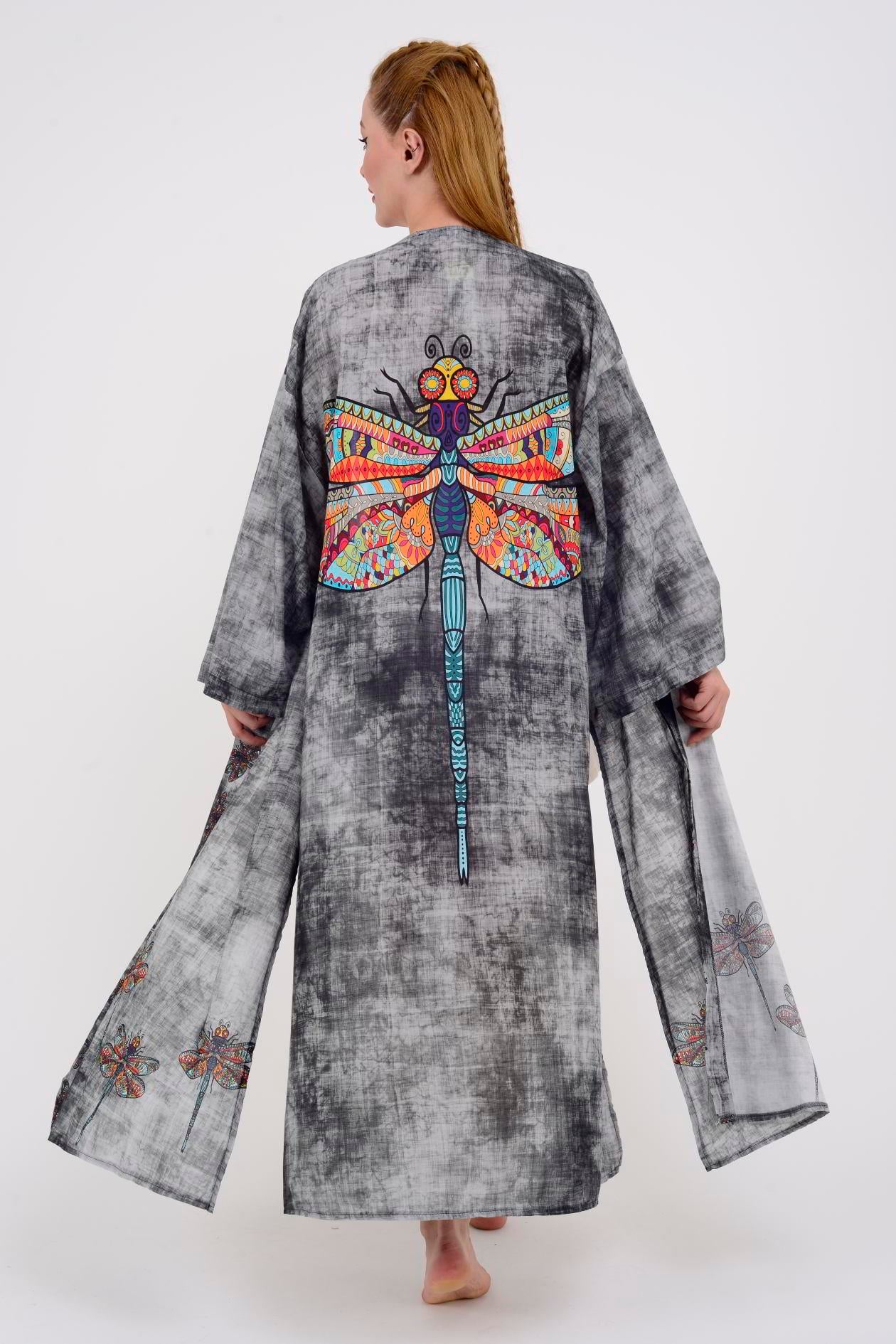 AN4014 DRAGONFLY BASKILI KİMONO