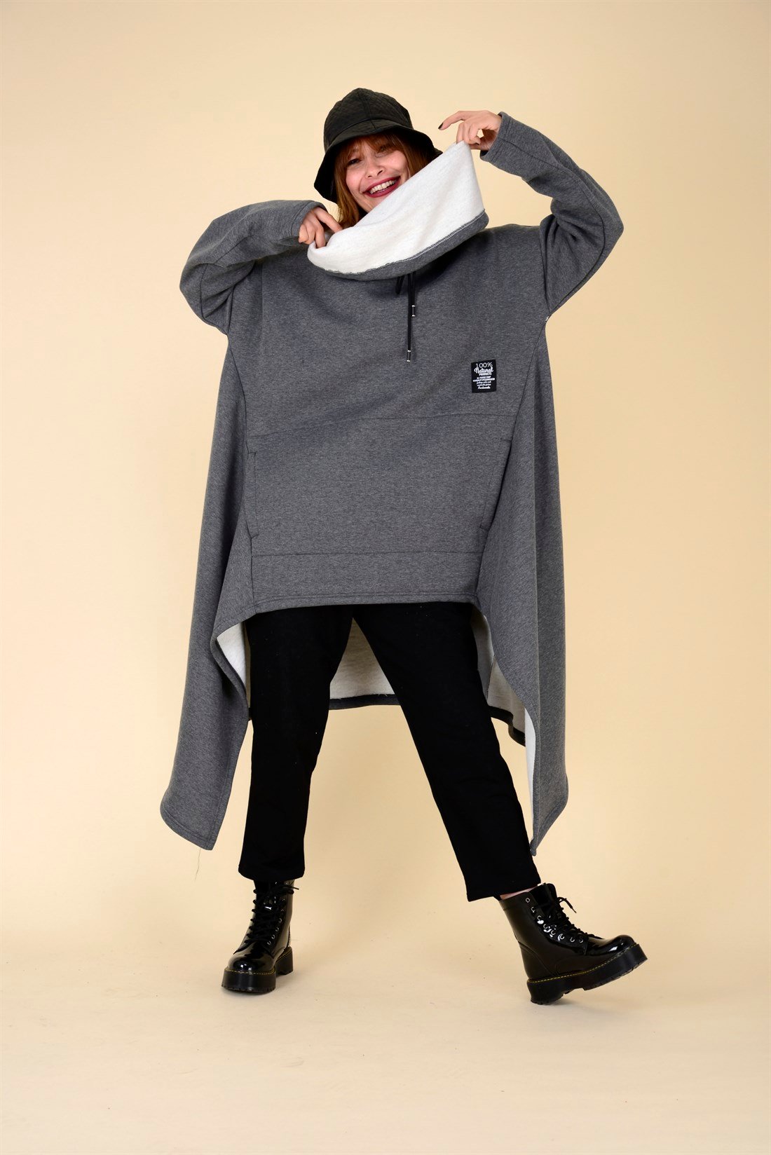 AN8007 TUNNEL 3 İPLİK ŞARDONLU ASMİTERİK KESİM SWEAT