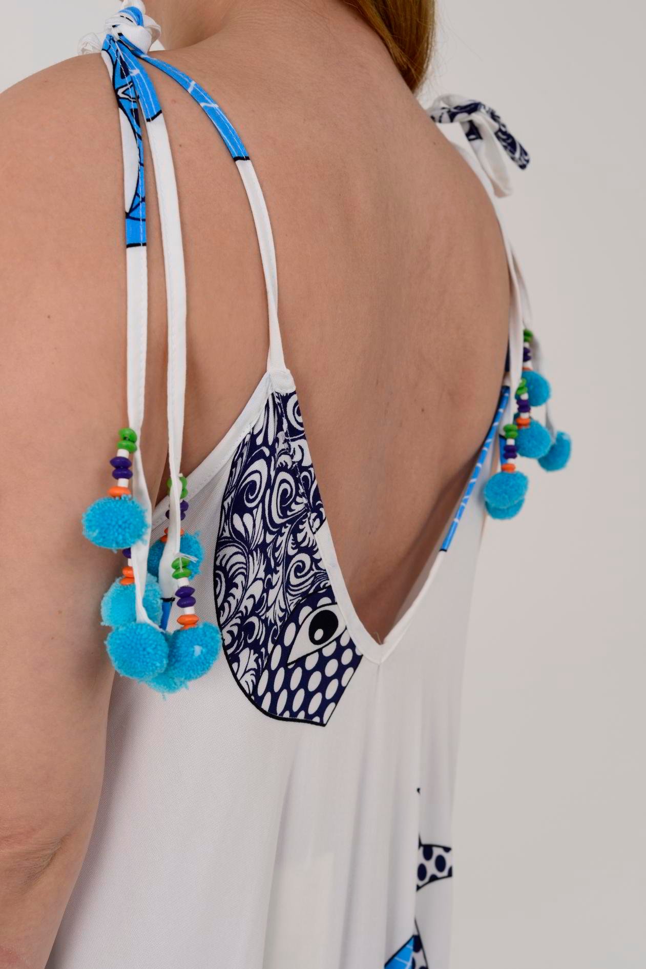 AS34 BALIK DESEN PÜSKÜLLÜ BOHO TULUM