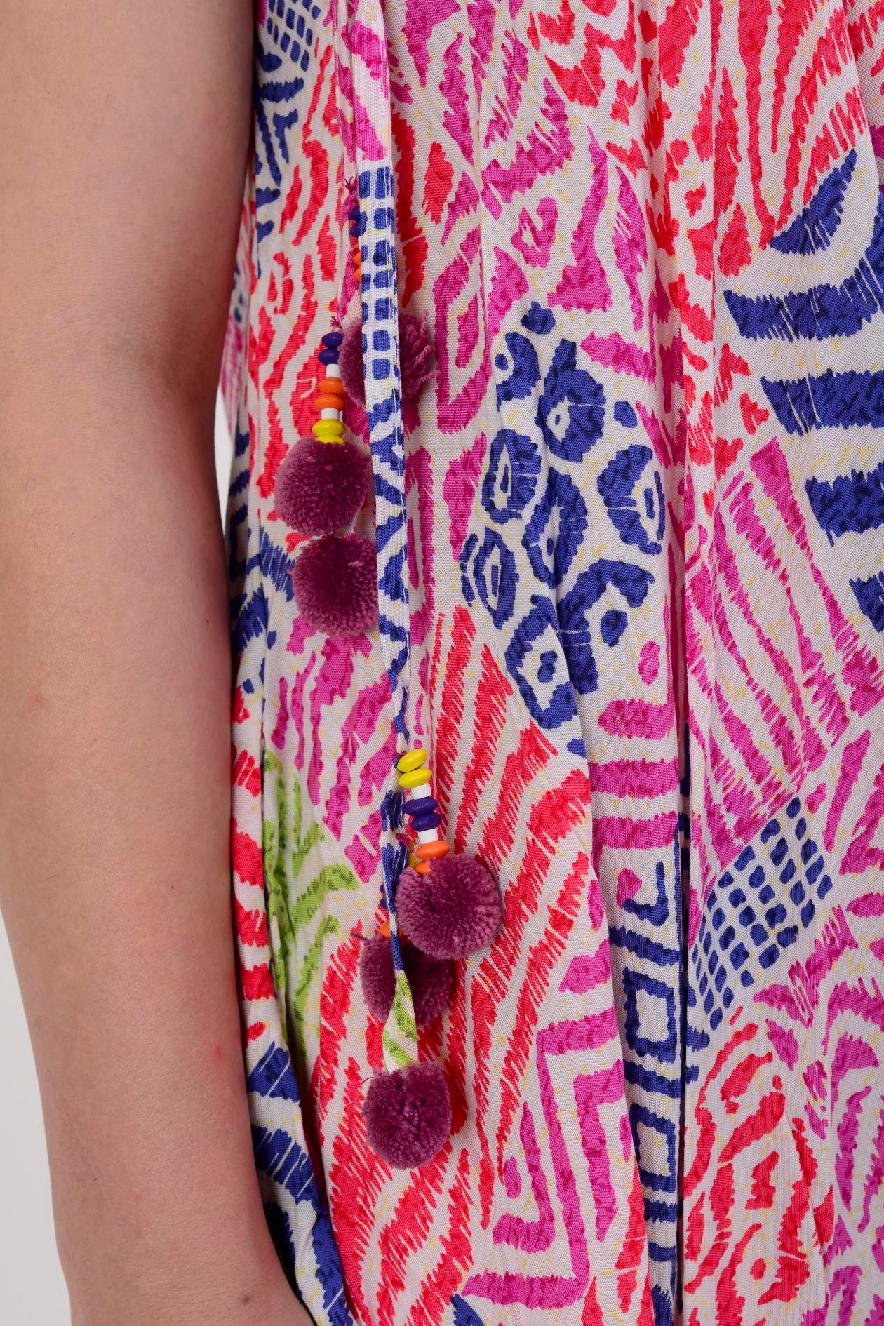 AS34 PATCHWORK PONPON DETAYLI TULUM