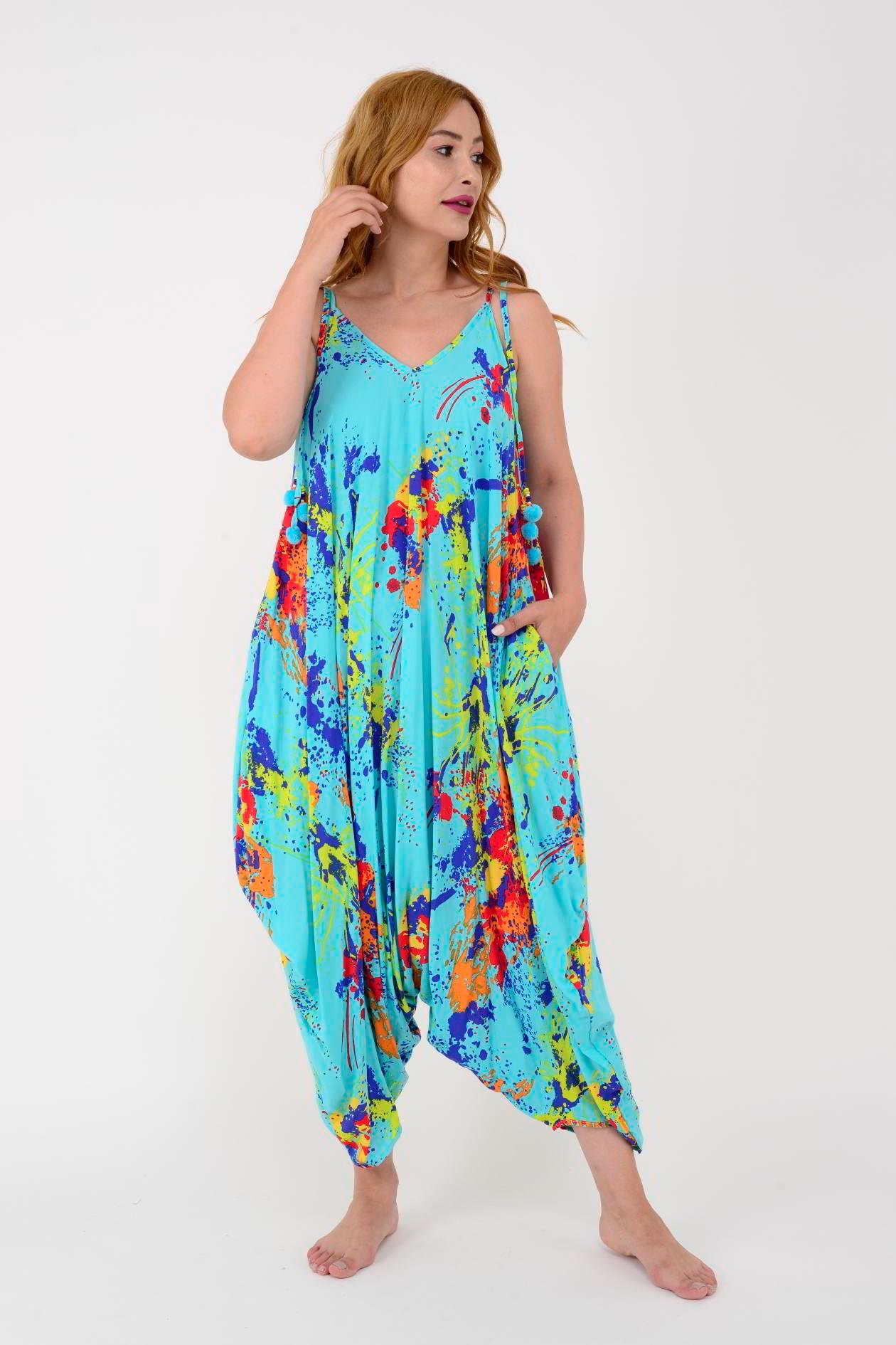 AS34 SPLASH DESEN PONPONLU BOHO TULUM