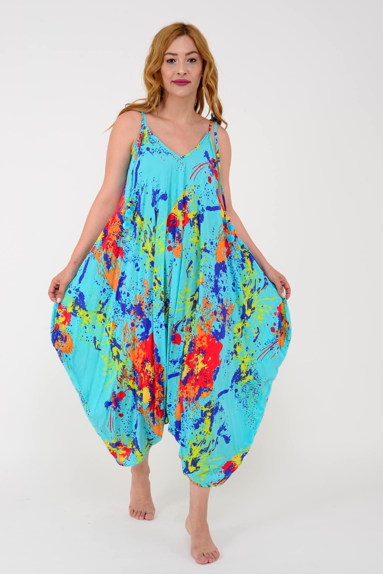 AS34 SPLASH DESEN PONPONLU BOHO TULUM