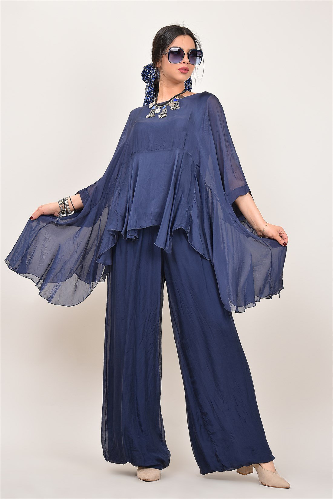 8030 ASTARLI İPEK PANTOLON